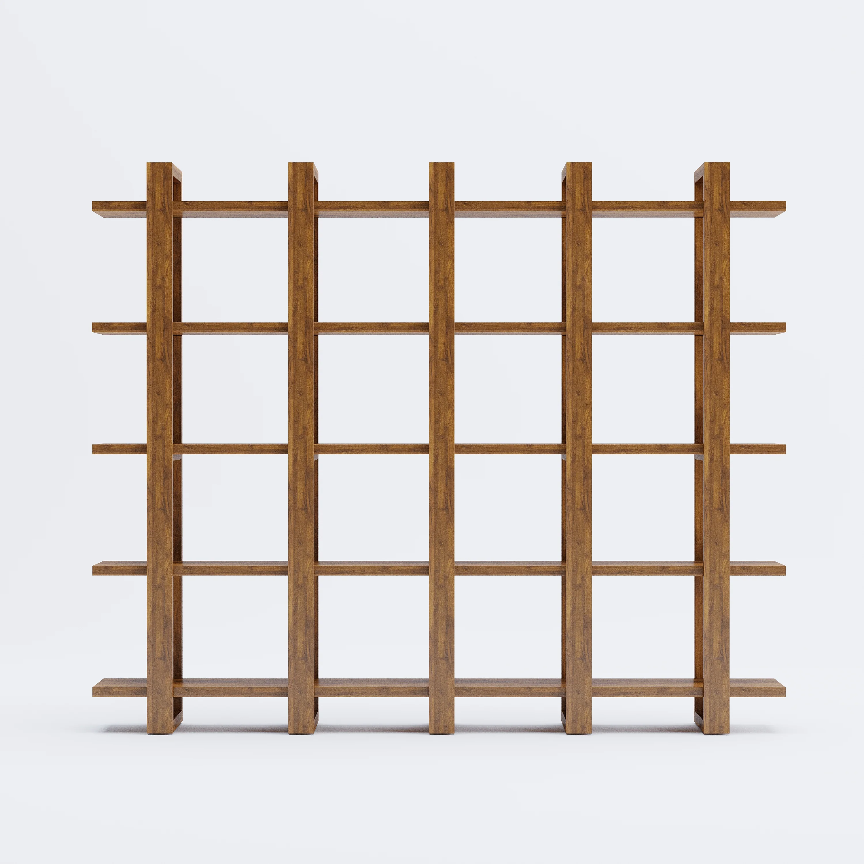 Harmony Shelf/Bookcase - 83" - Solid Teak Wood - Image 5