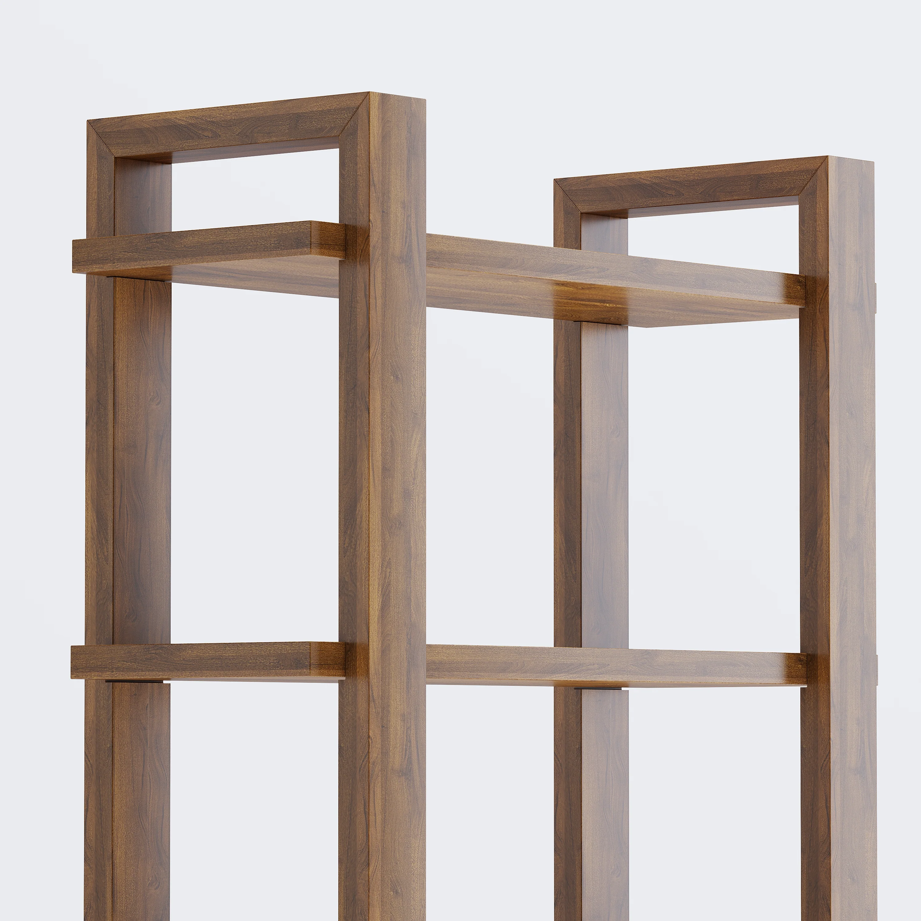 Harmony Shelf/Bookcase - 66" - Solid Teak Wood - Image 3