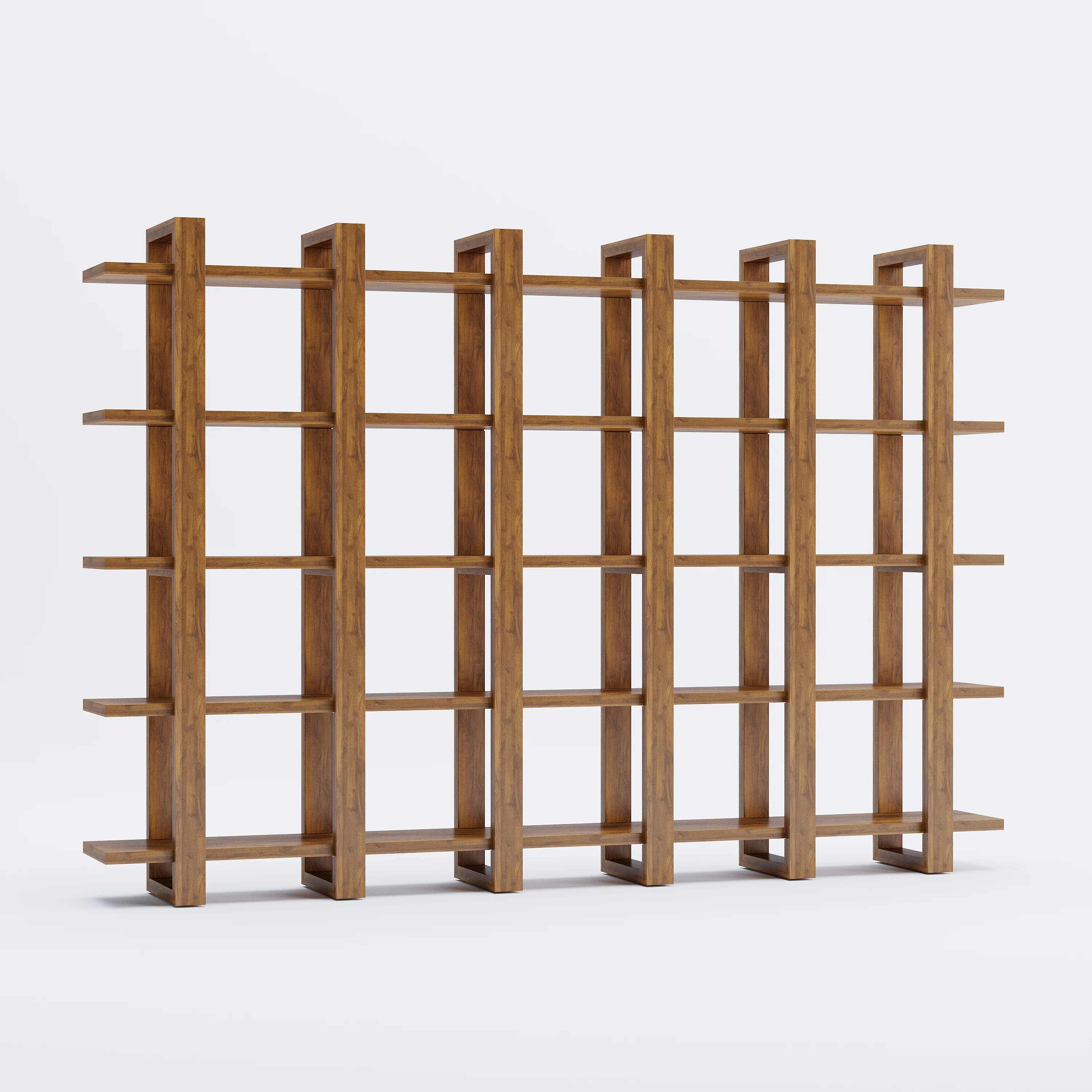 Harmony Shelf/Bookcase - 98" - Solid Teak Wood - Image 3