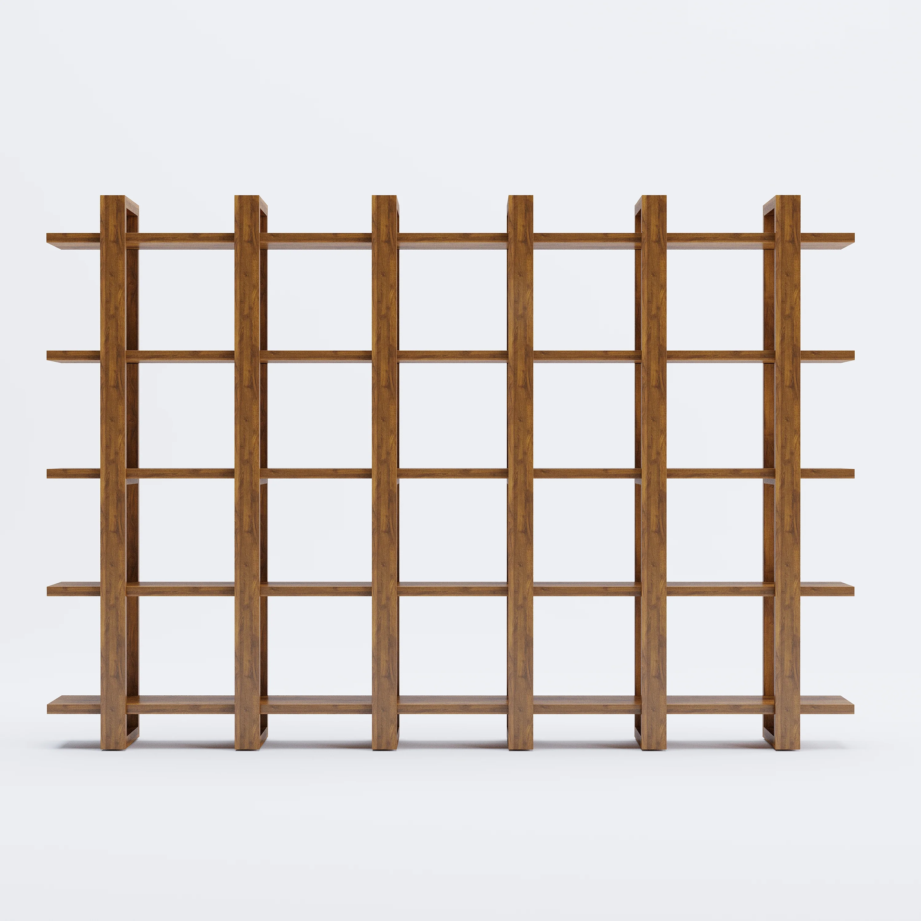 Harmony Shelf/Bookcase - 98" - Solid Teak Wood - Image 4
