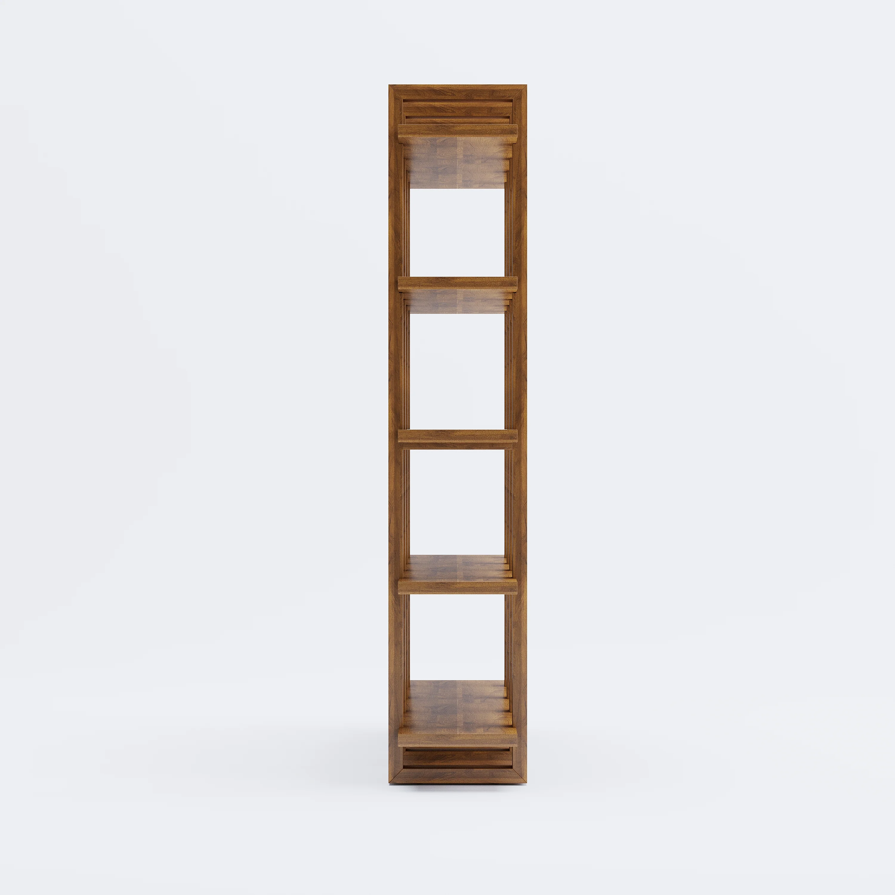 Harmony Shelf/Bookcase - 66" - Solid Teak Wood - Image 4