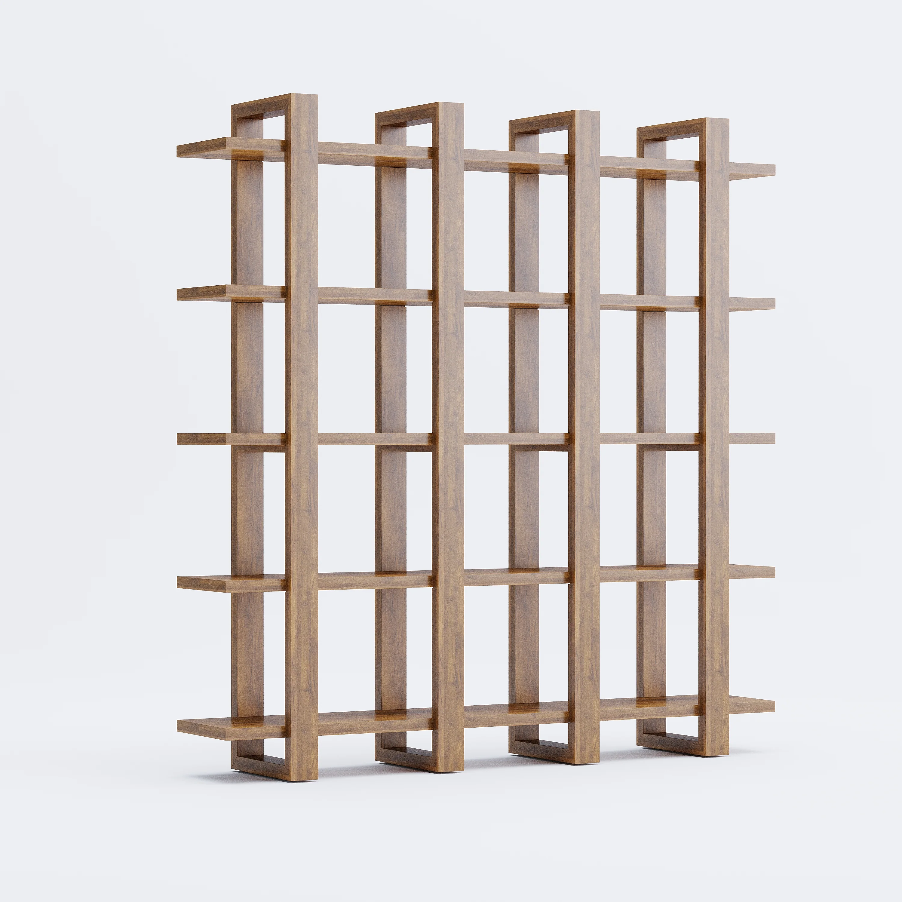 Harmony Shelf/Bookcase - 66" - Solid Teak Wood - Image 5