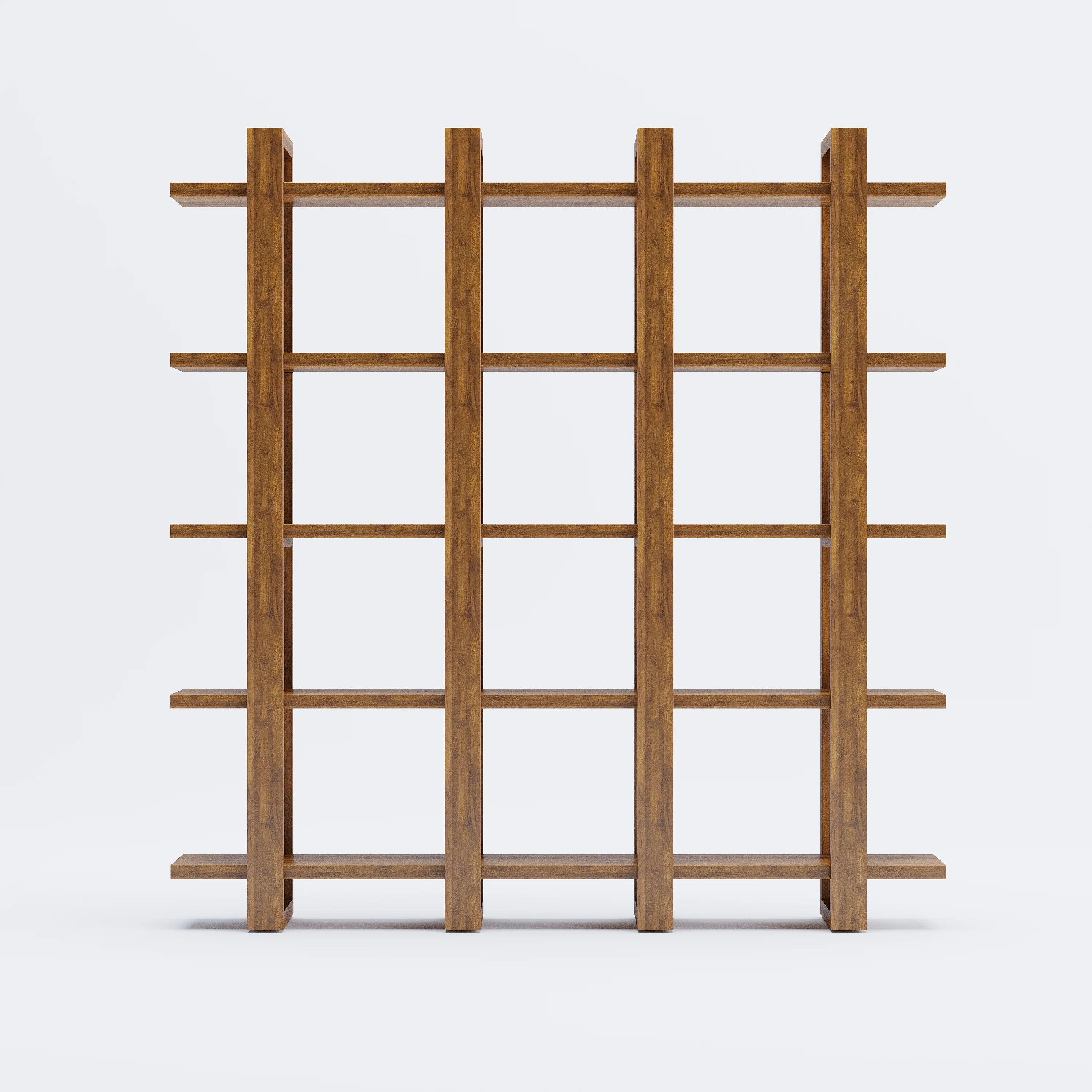 Harmony Shelf/Bookcase - 66" - Solid Teak Wood - Image 6