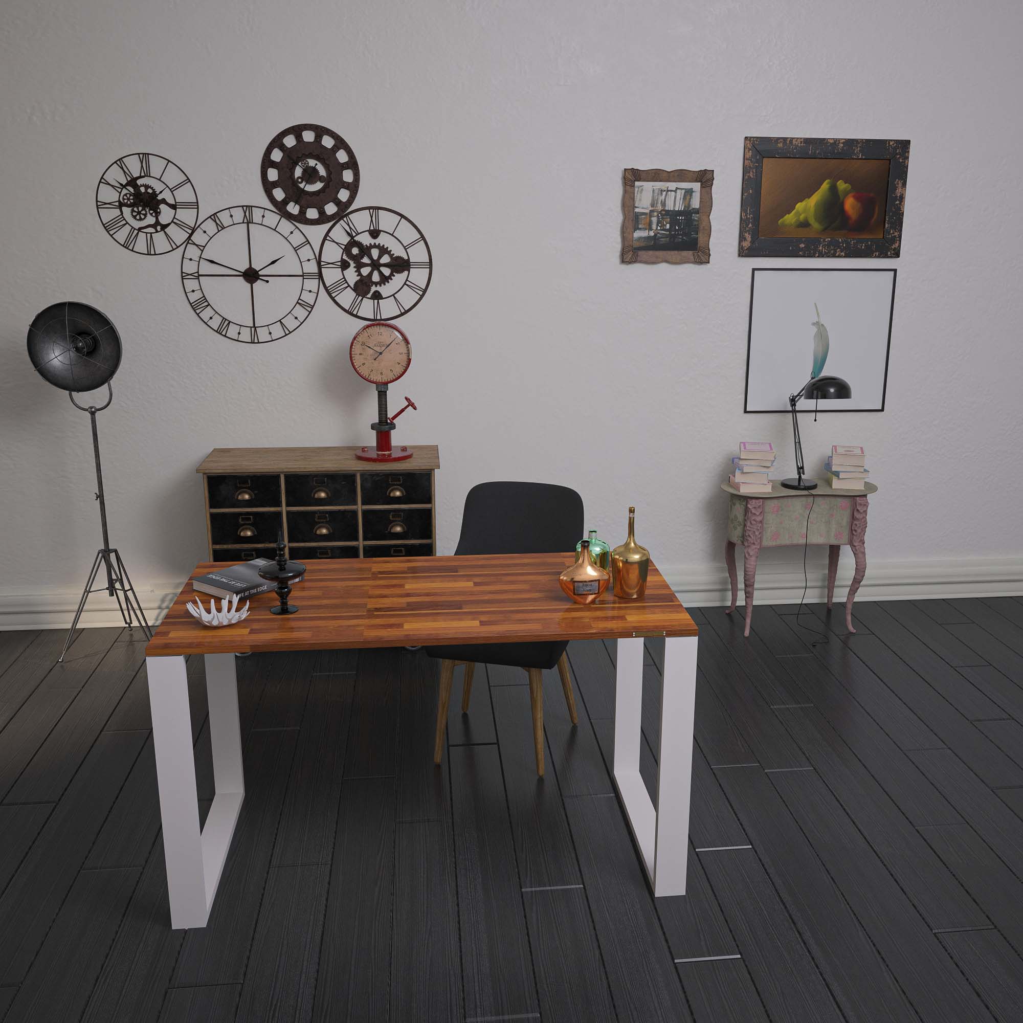 Highflier Desk - Solid Teak Wood - Image 6