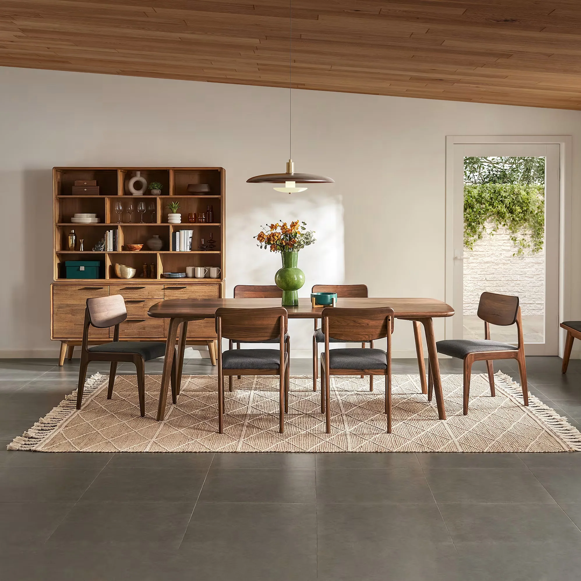 Kosha Dining Chair - Solid Teak/Oak/Walnut Wood - Image 6