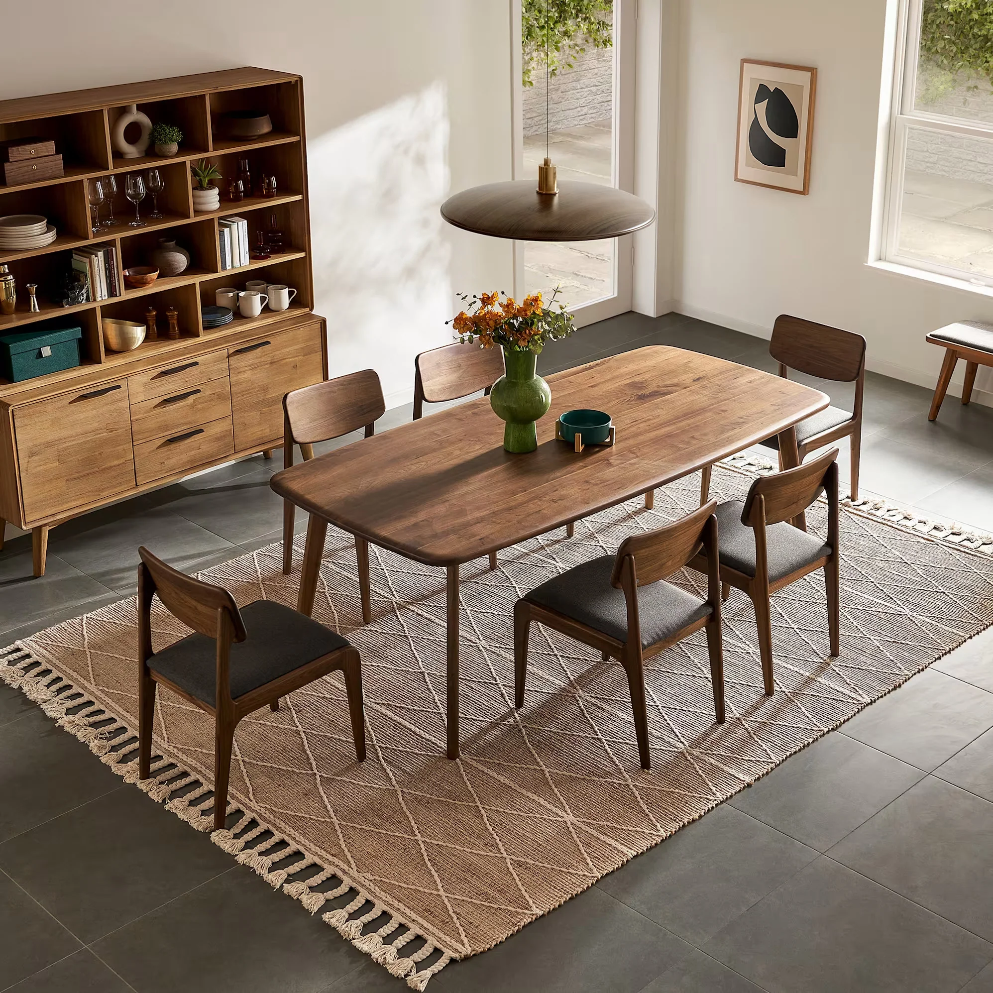 Kosha Dining Chair - Solid Teak/Oak/Walnut Wood - Image 7