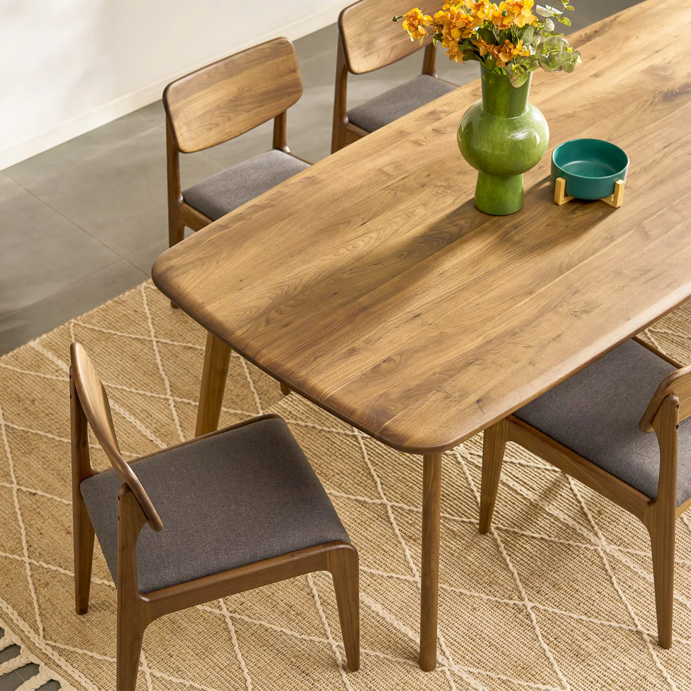 Kosha Dining Table (5 feet) - Solid Teak/Walnut/Oak Wood - Image 14