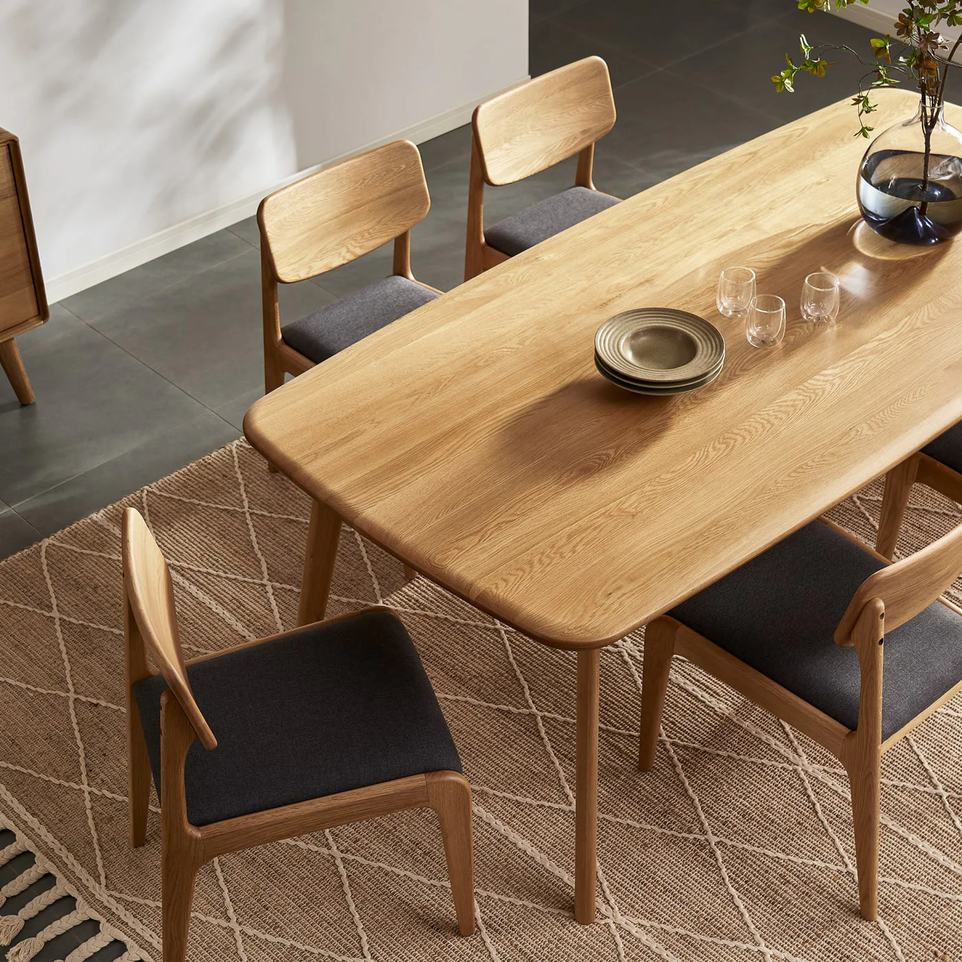 Kosha Dining Table (5 feet) - Solid Teak/Walnut/Oak Wood - Image 21