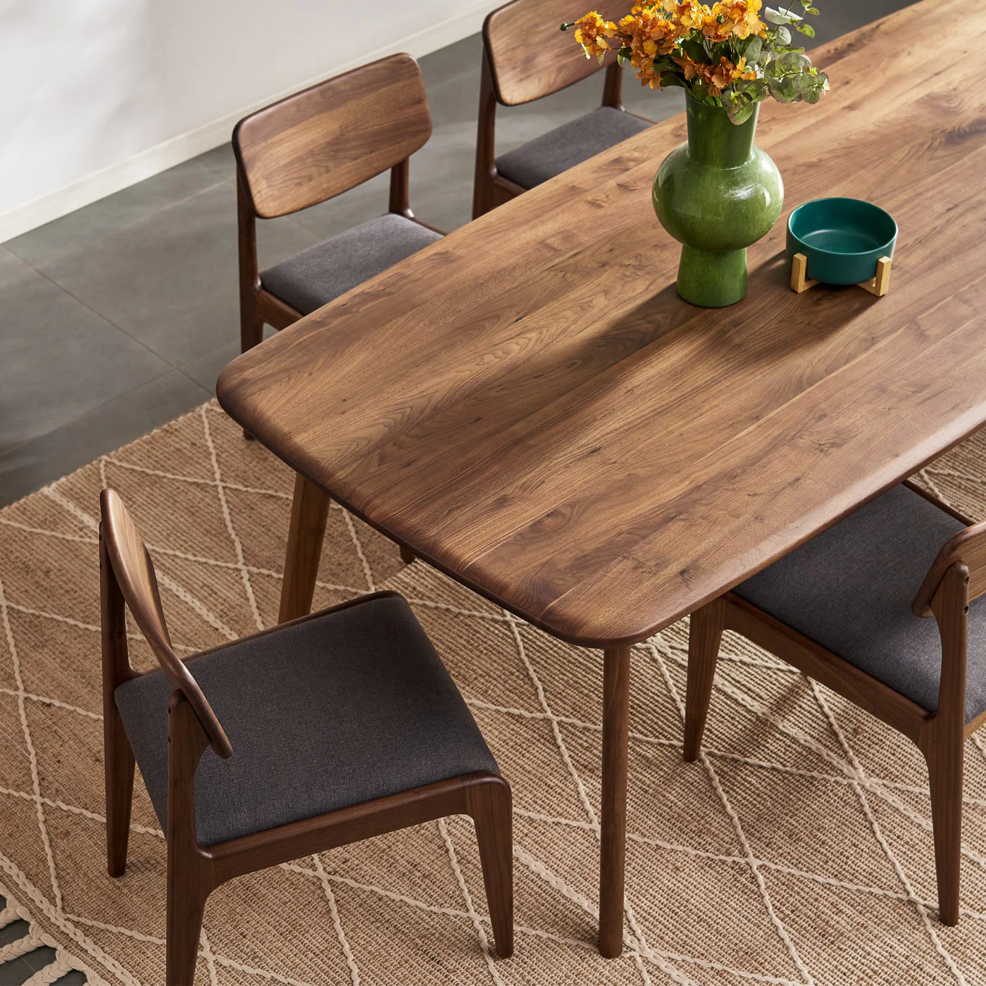 Kosha Dining Table (5 feet) - Solid Teak/Walnut/Oak Wood - Image 8