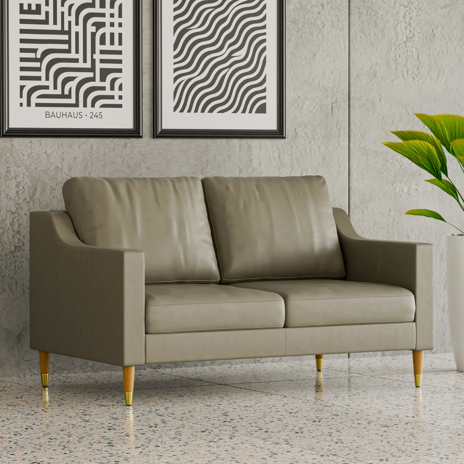 Lore Sofa | 2 Seater Italian Leather Sofa (5 feet) - Image 14