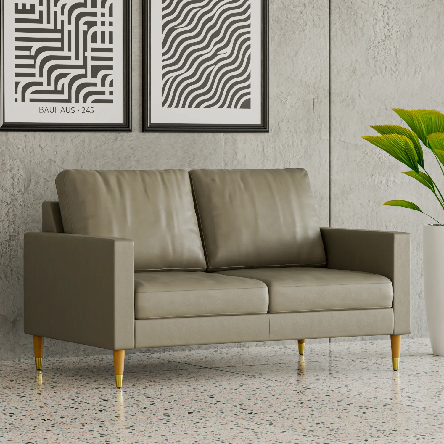 Lore Sofa | 2 Seater Italian Leather Sofa (5 feet) - Image 18