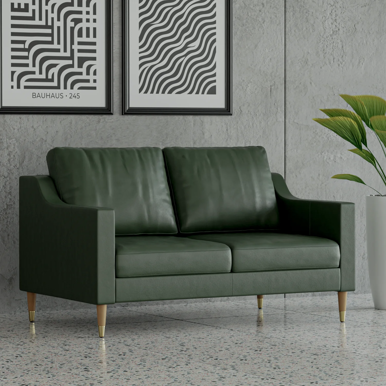 Lore Sofa | 2 Seater Italian Leather Sofa (5 feet) - Image 23