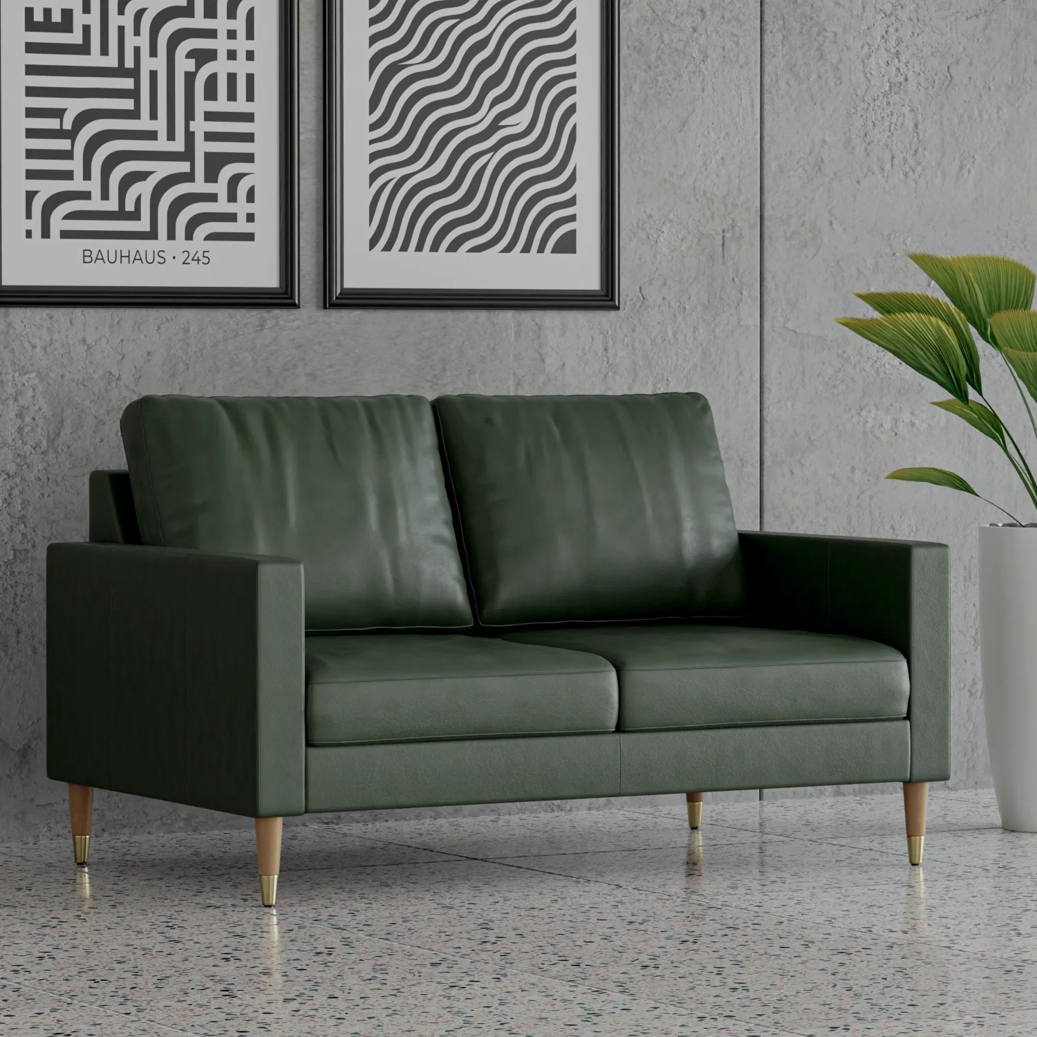 Lore Sofa | 2 Seater Italian Leather Sofa (5 feet) - Image 27