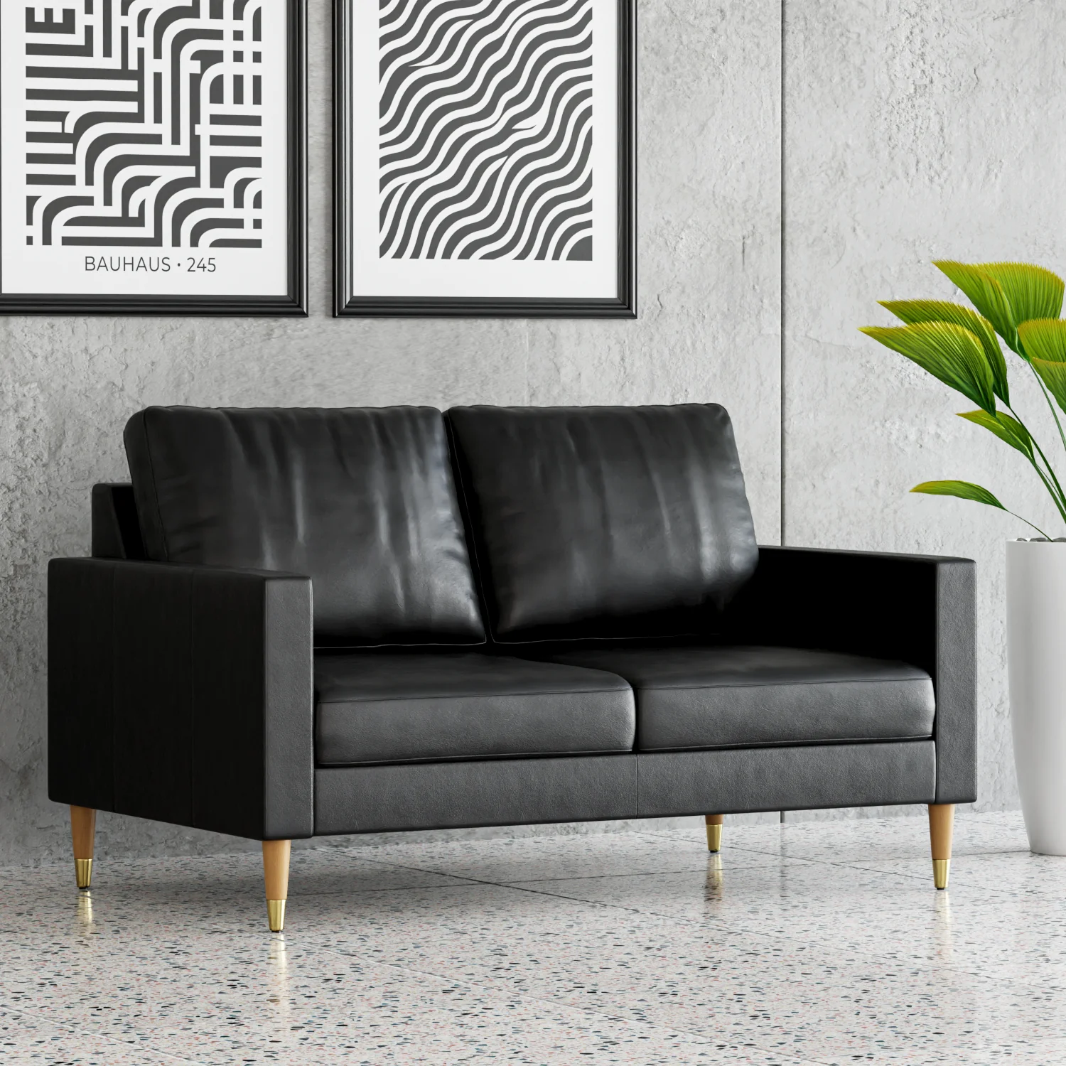 Lore Sofa | 2 Seater Italian Leather Sofa (5 feet) - Image 36