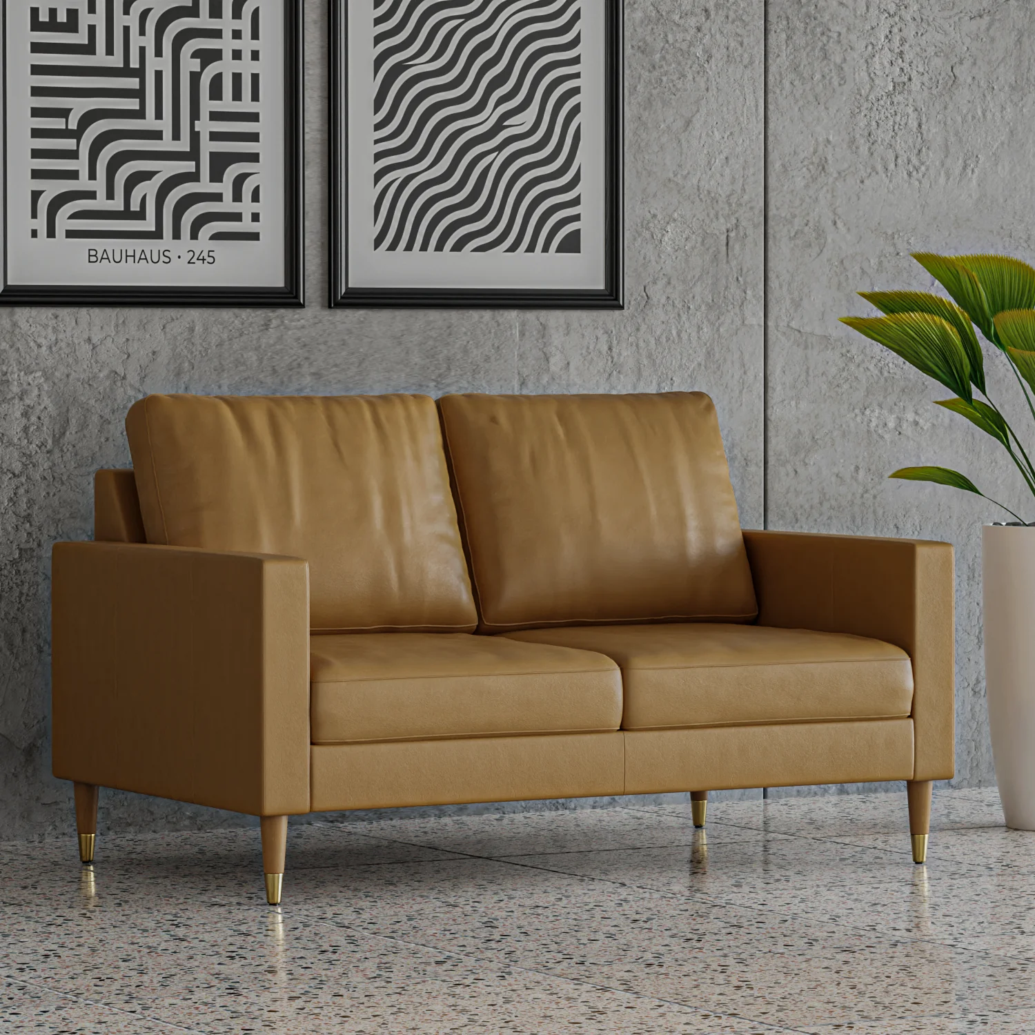 Lore Sofa | 2 Seater Italian Leather Sofa (5 feet) - Image 5