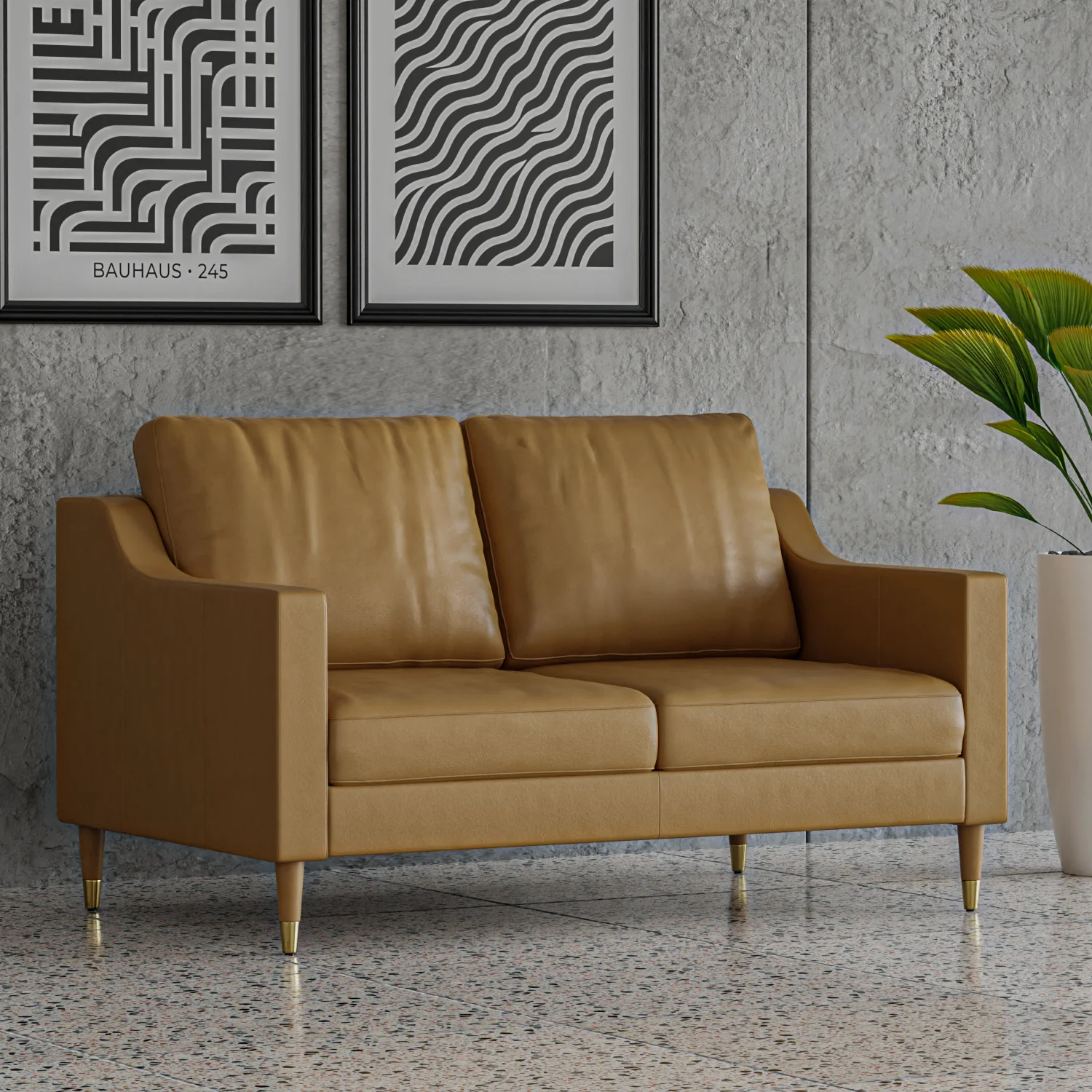 Lore Sofa | 2 Seater Italian Leather Sofa (5 feet) - Image 9