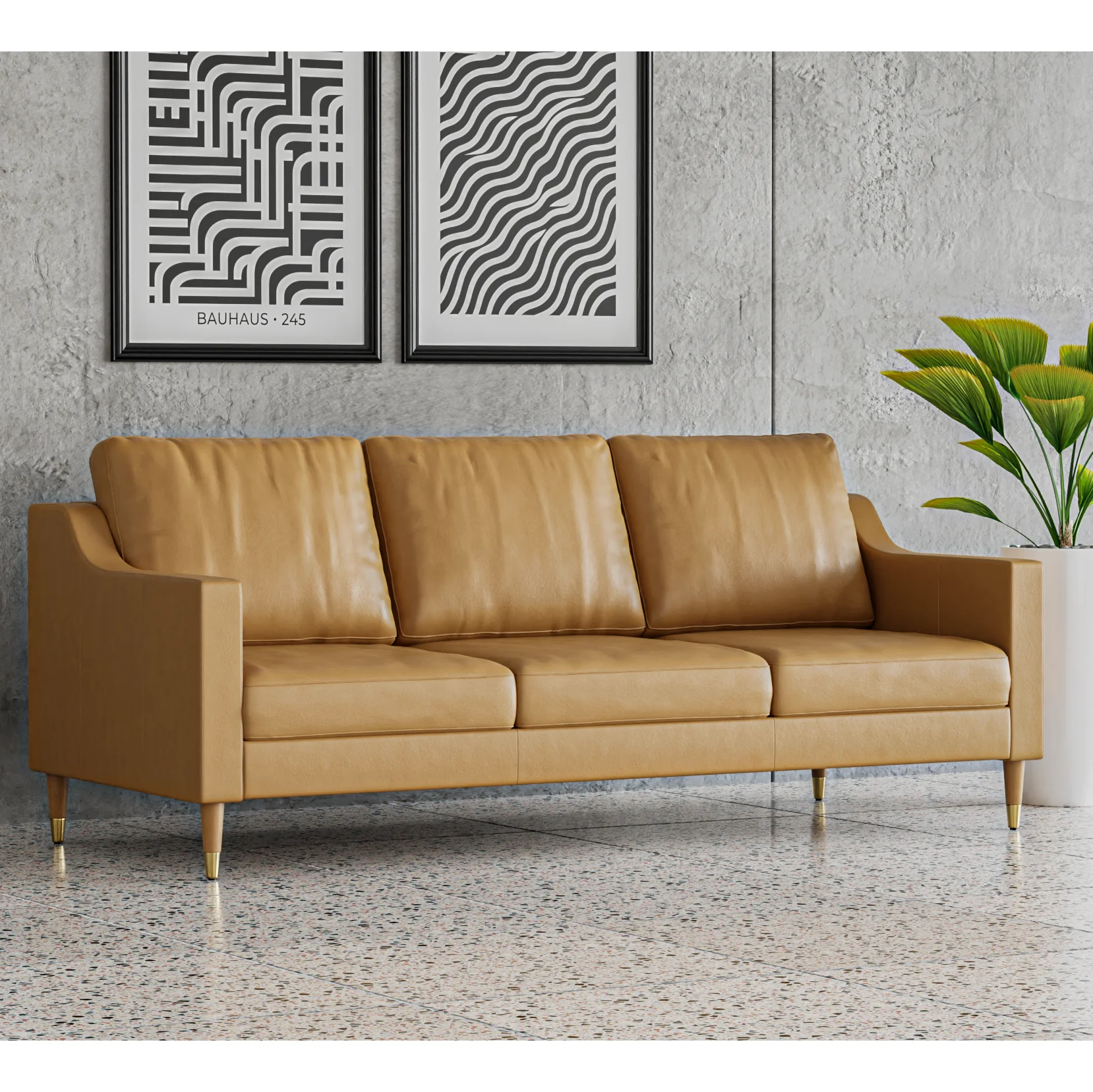 Lore Sofa | 3 Seater Italian Leather Sofa (7 feet) - Image 20