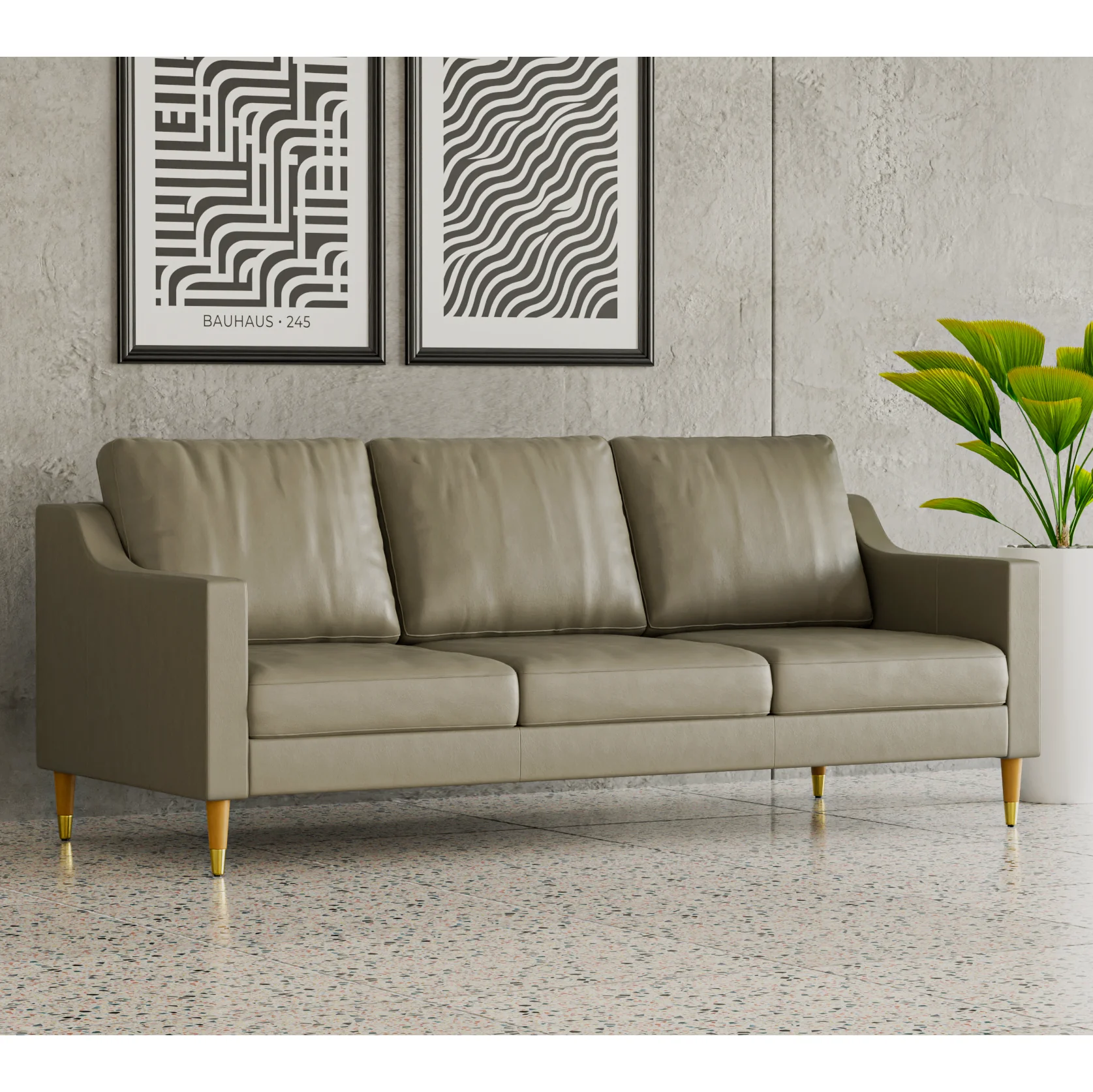 Lore Sofa | 3 Seater Italian Leather Sofa (7 feet) - Image 29