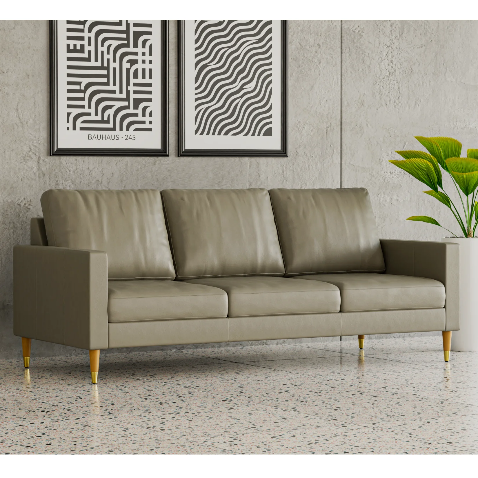 Lore Sofa | 3 Seater Italian Leather Sofa (7 feet) - Image 33