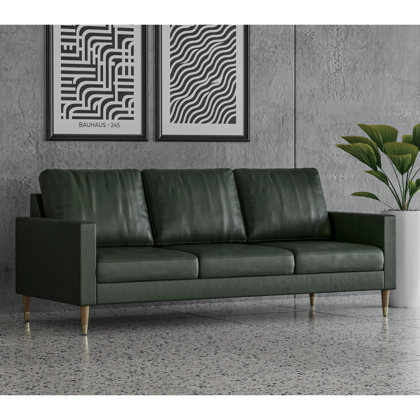 Lore Sofa | 3 Seater Italian Leather Sofa (7 feet) - Image 6