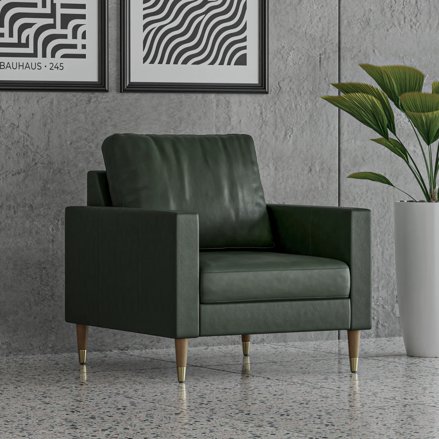 Lore Sofa | 1 Seater Italian Leather Sofa (3 feet) - Image 10