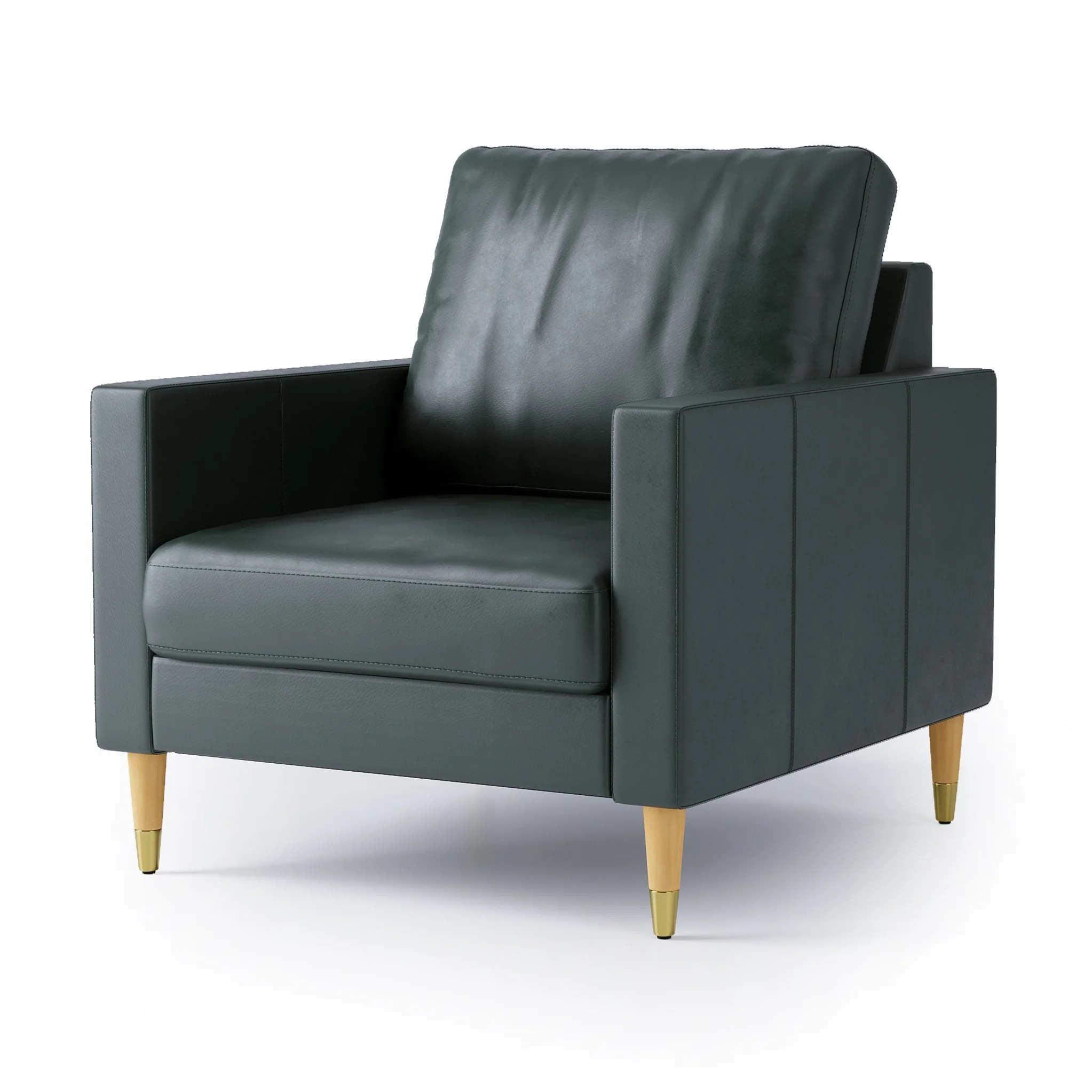 Lore Sofa | 1 Seater Italian Leather Sofa (3 feet) - Image 11