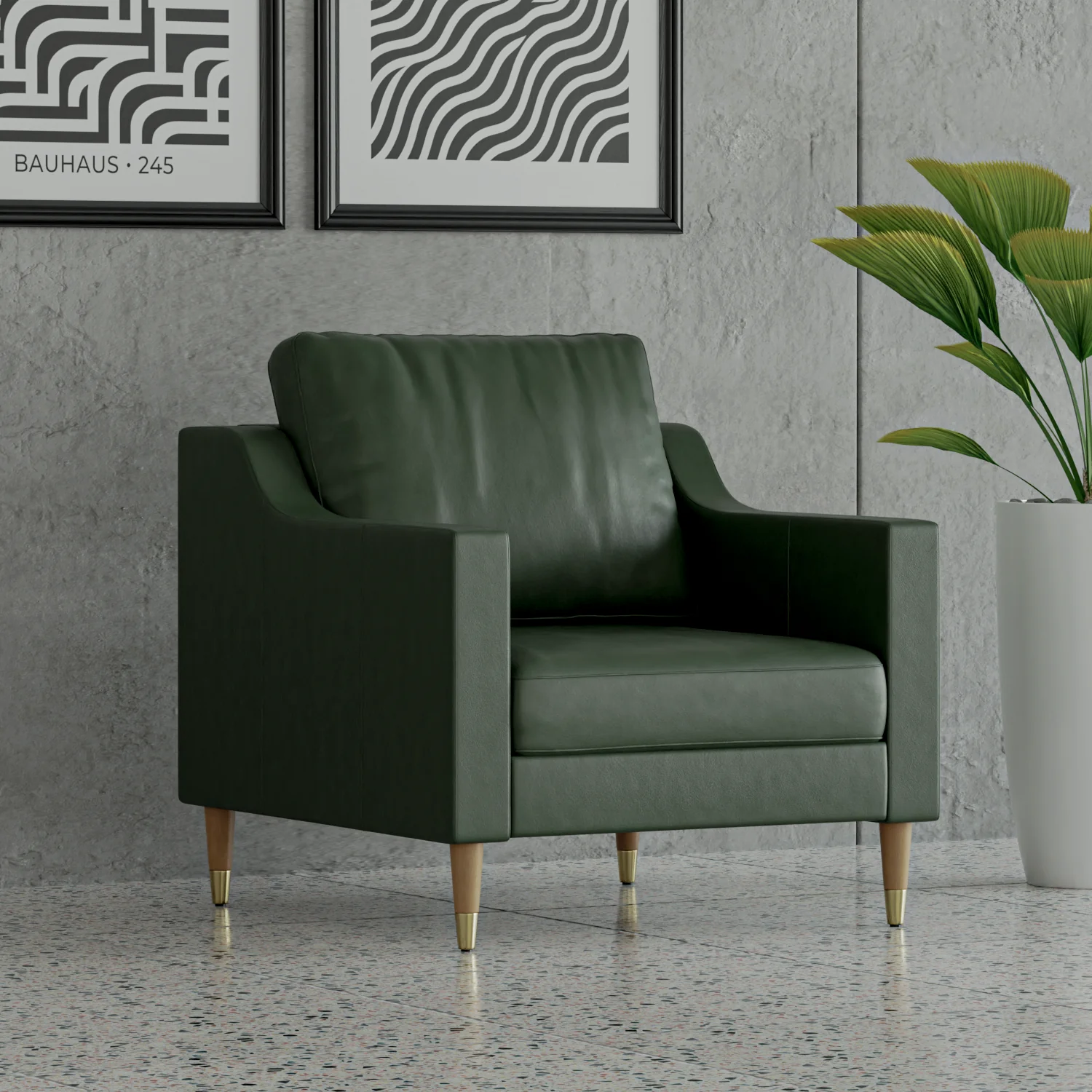 Lore Sofa | 1 Seater Italian Leather Sofa (3 feet) - Image 14