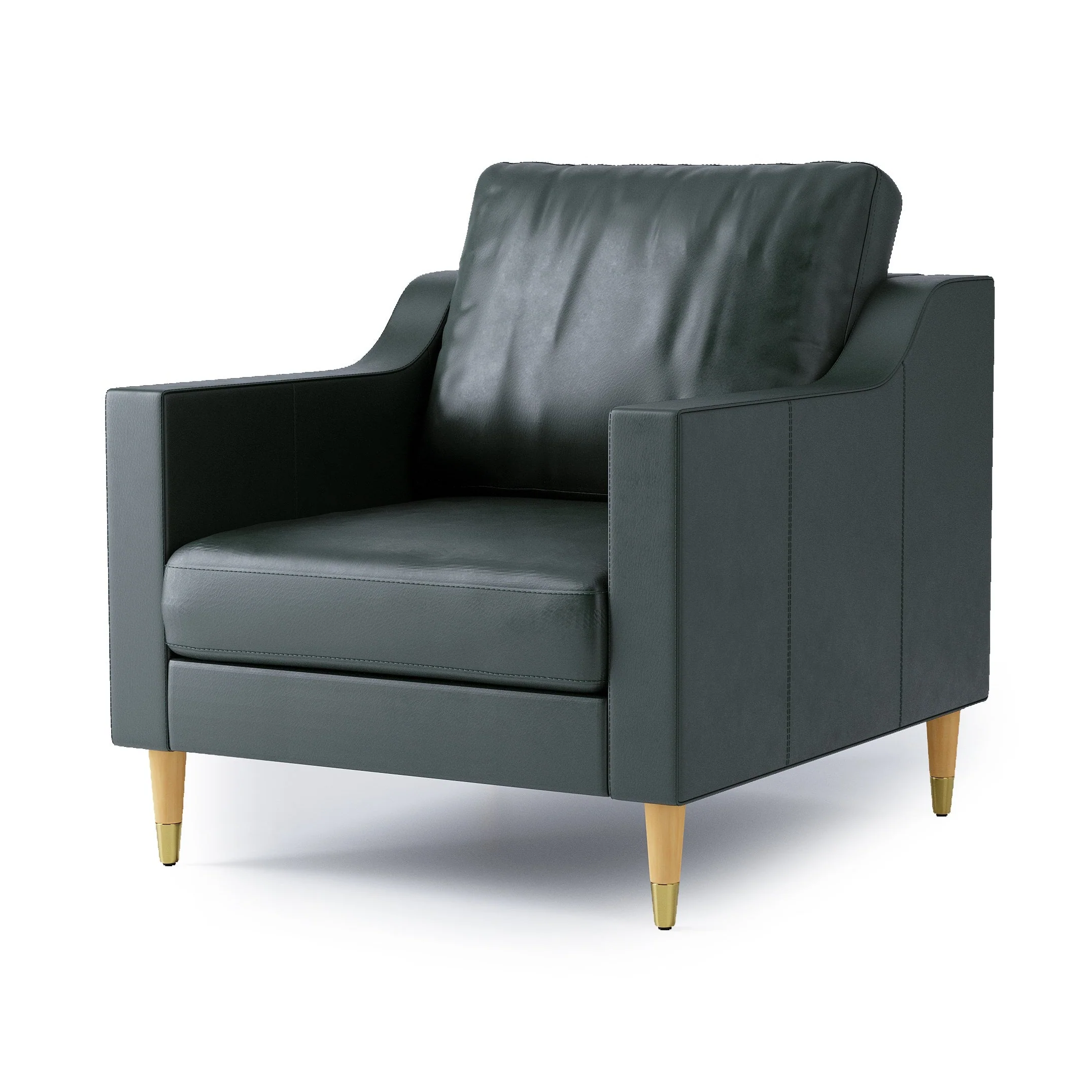 Lore Sofa | 1 Seater Italian Leather Sofa (3 feet) - Image 15