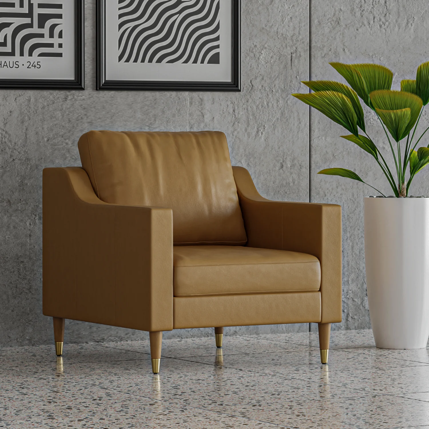 Lore Sofa | 1 Seater Italian Leather Sofa (3 feet) - Image 32
