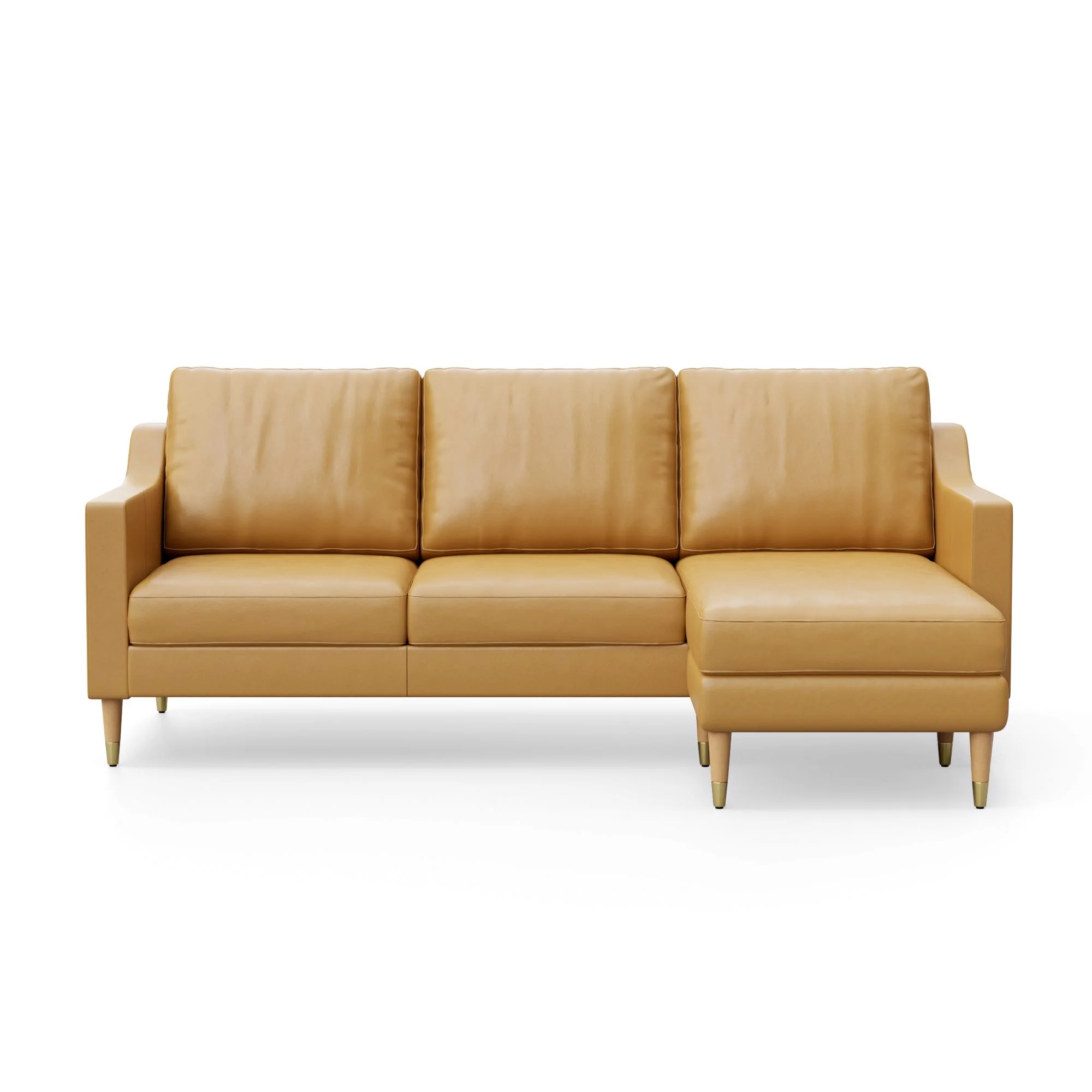 Lore Sofa | L-Shaped Sectional with Chaise | Italian Leather Sofa (7 feet) - Image 11