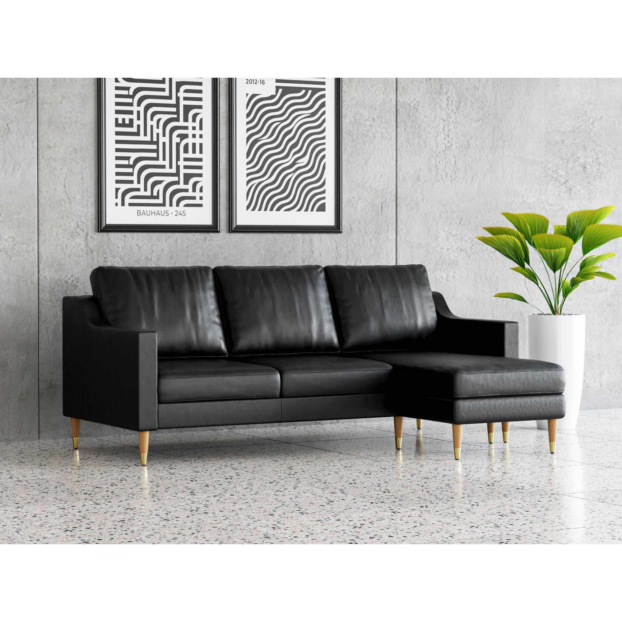 Lore Sofa | L-Shaped Sectional with Chaise | Italian Leather Sofa (7 feet) - Image 17