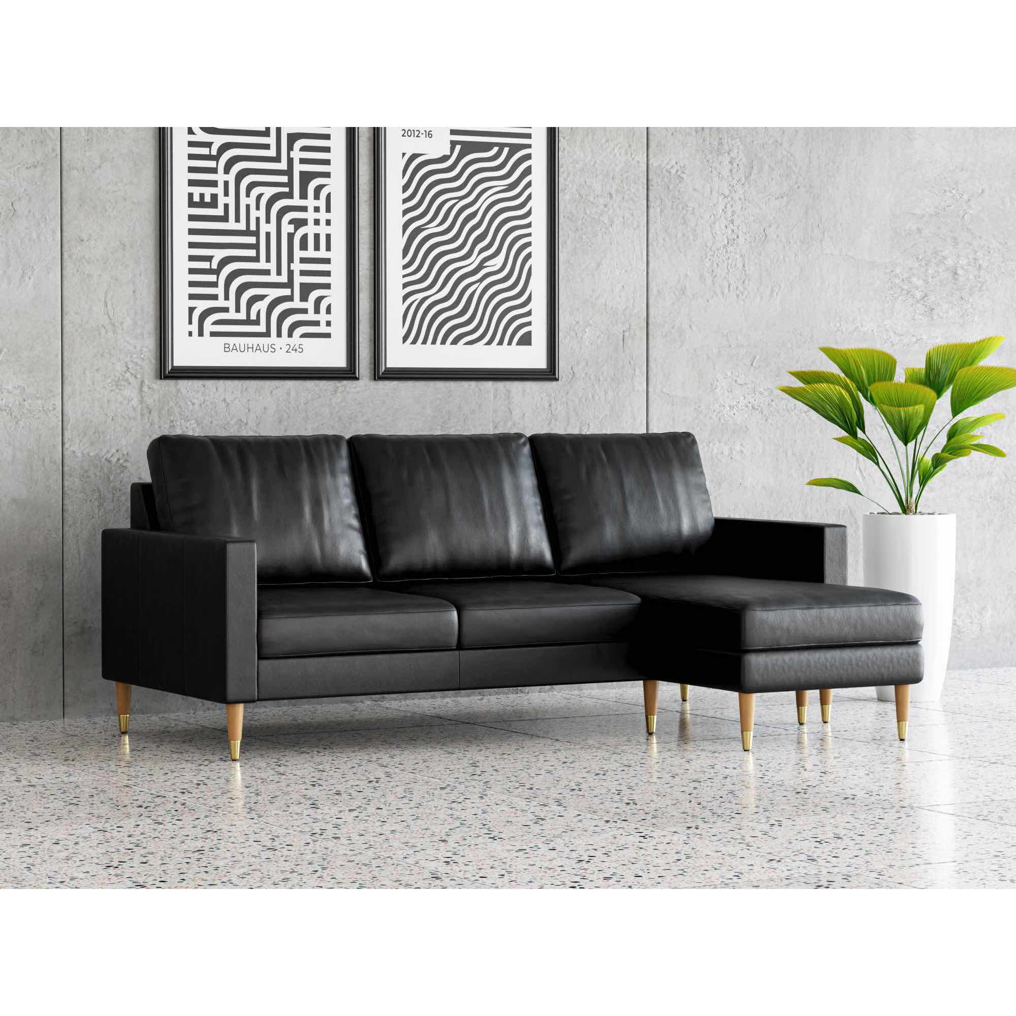 Lore Sofa | L-Shaped Sectional with Chaise | Italian Leather Sofa (7 feet) - Image 21