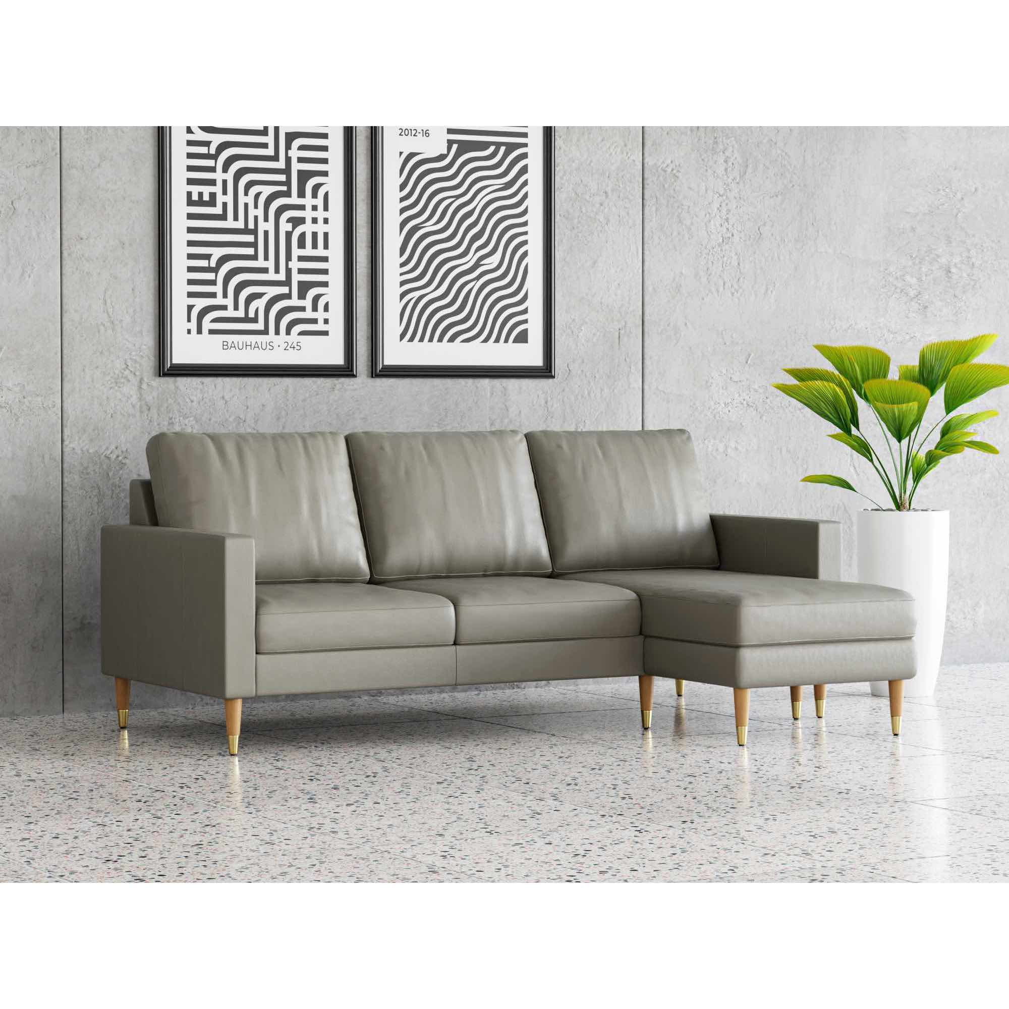 Lore Sofa | L-Shaped Sectional with Chaise | Italian Leather Sofa (7 feet) - Image 30