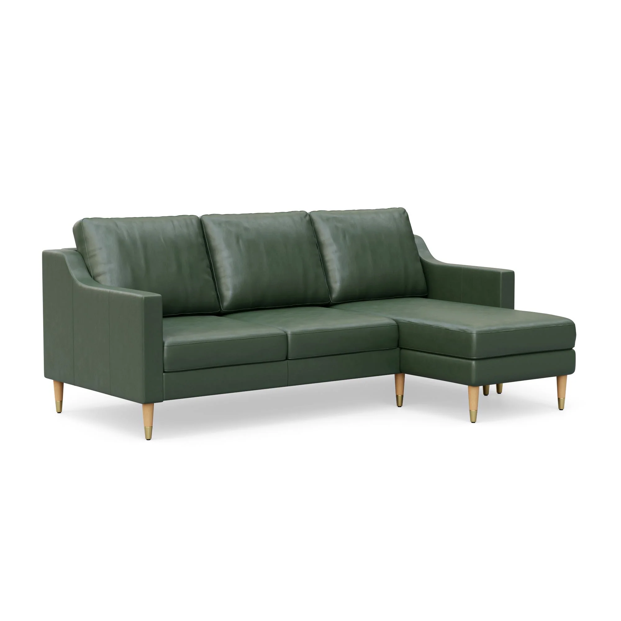 Lore Sofa | L-Shaped Sectional with Chaise | Italian Leather Sofa (7 feet) - Image 4