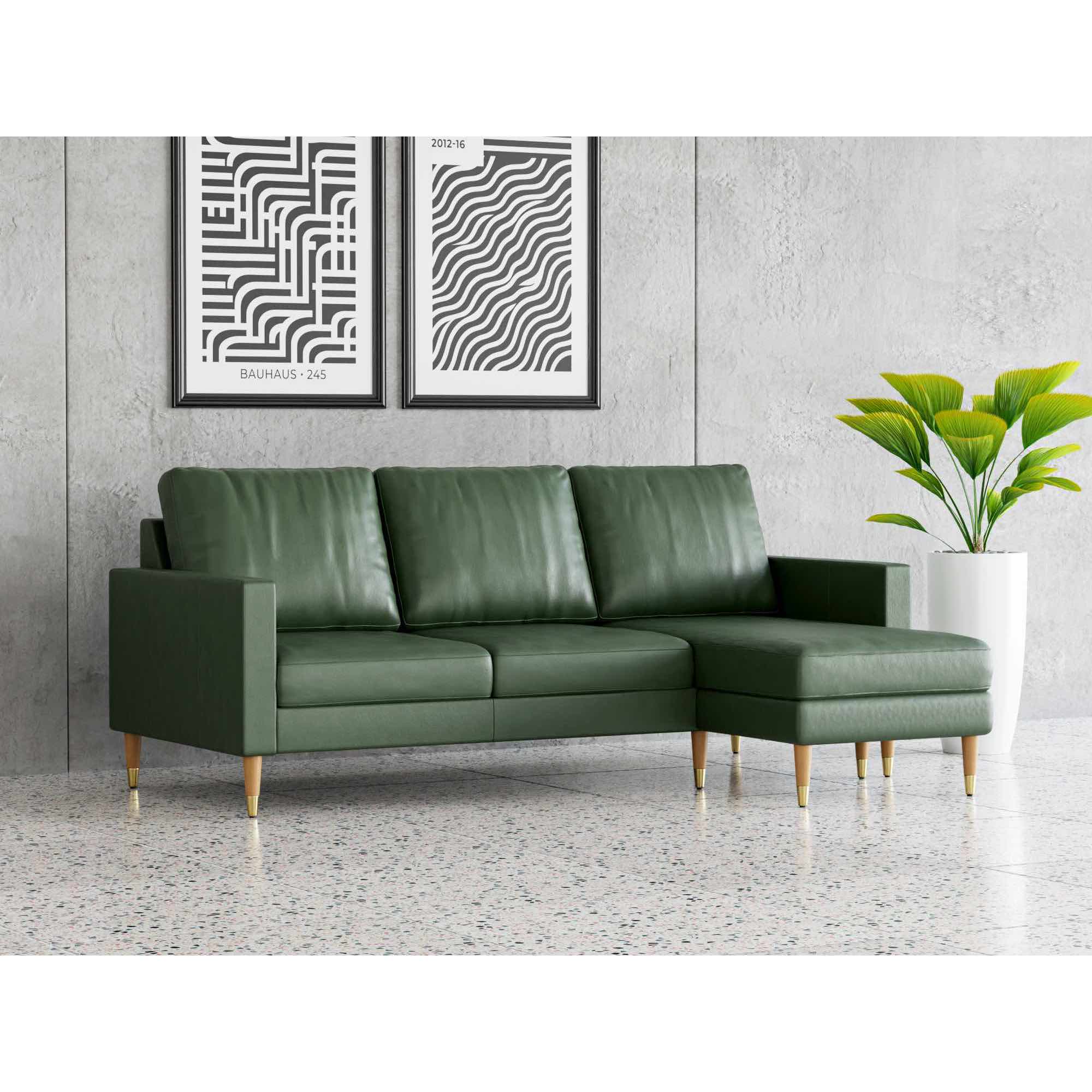 Lore Sofa | L-Shaped Sectional with Chaise | Italian Leather Sofa (7 feet) - Image 5