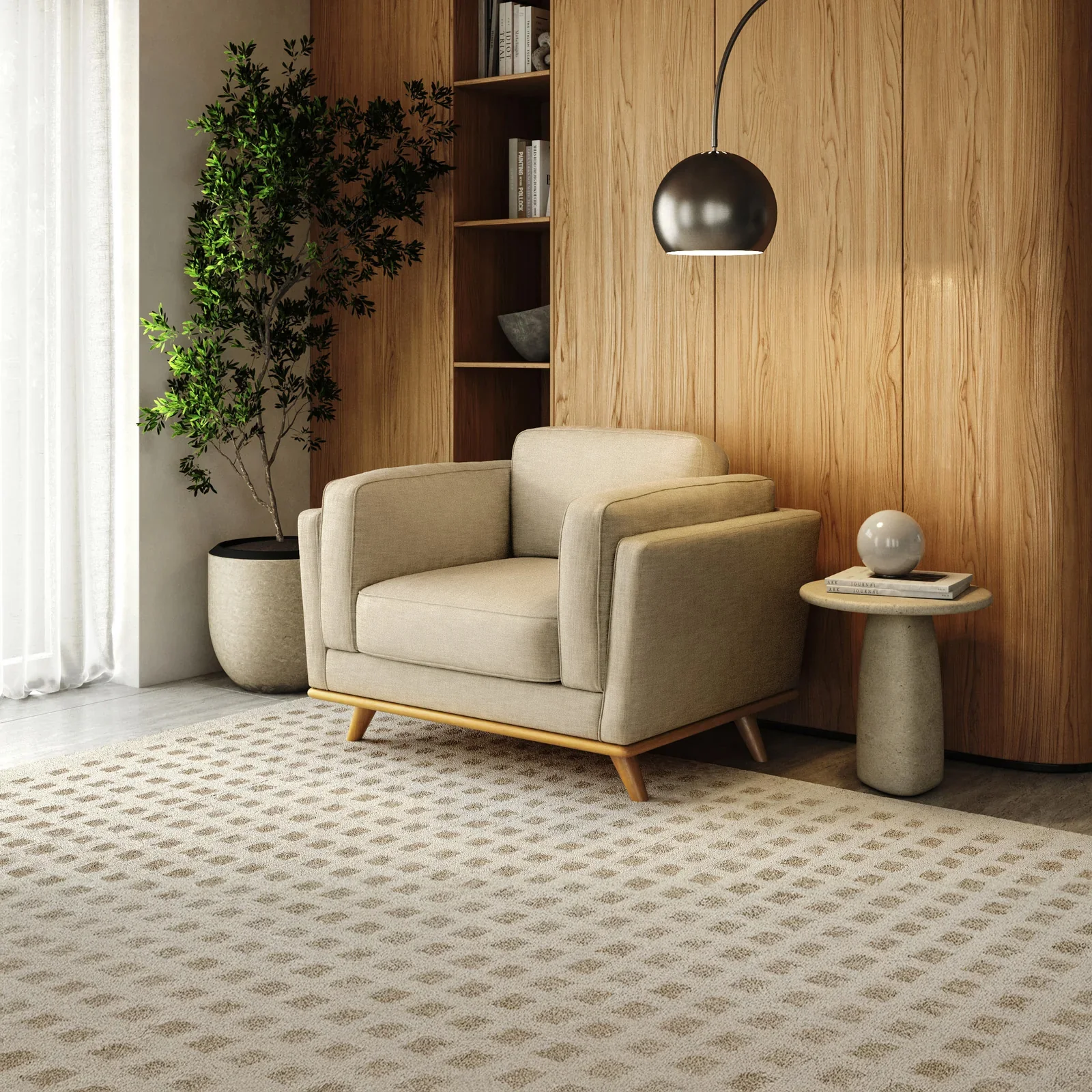 Lumo Sofa | 1 Seater | Polyfill Cushions - Image 18