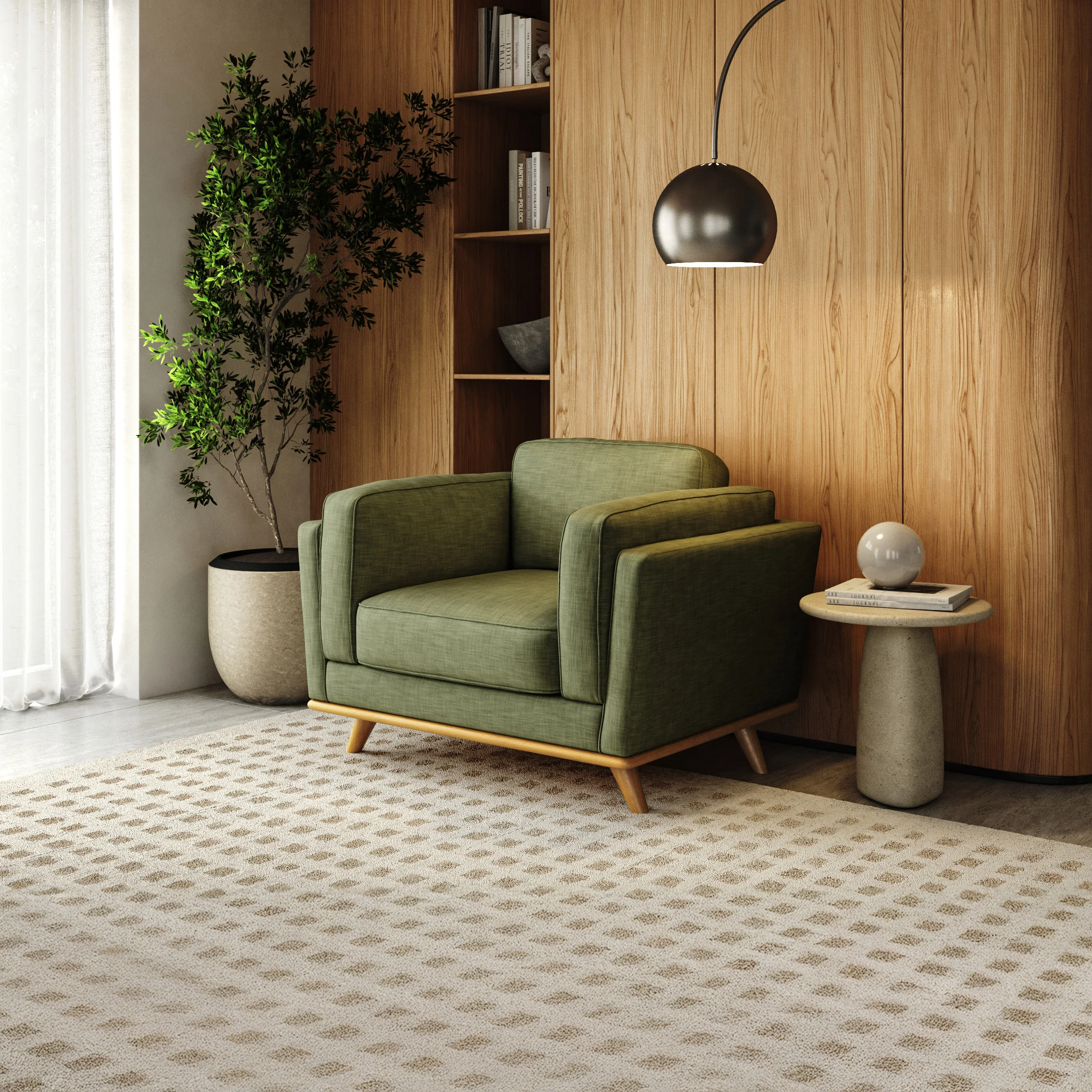 Lumo Sofa | 1 Seater | Polyfill Cushions - Image 9