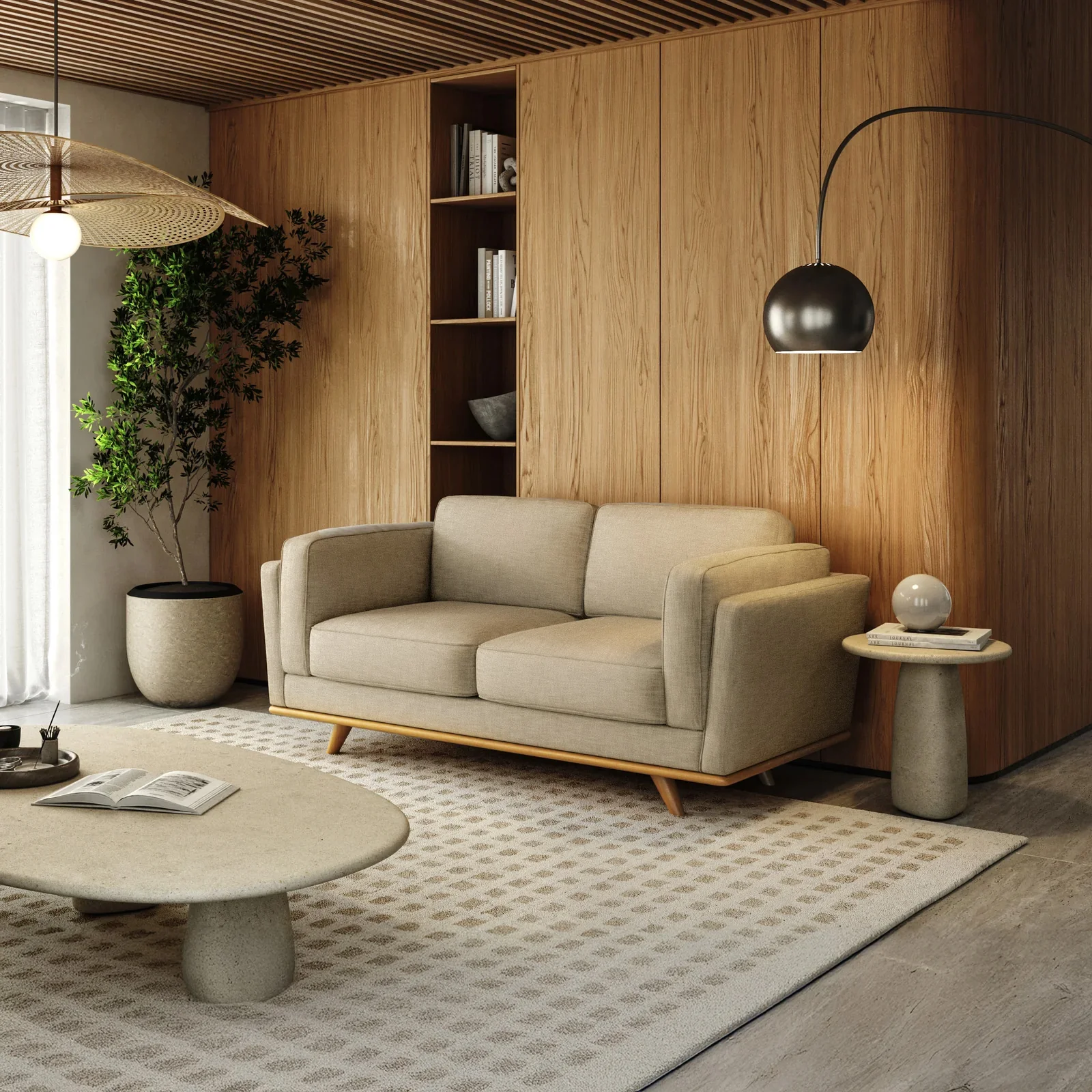 Lumo Sofa | 2 Seater | Polyfill Cushions (5.5 feet) - Image 17