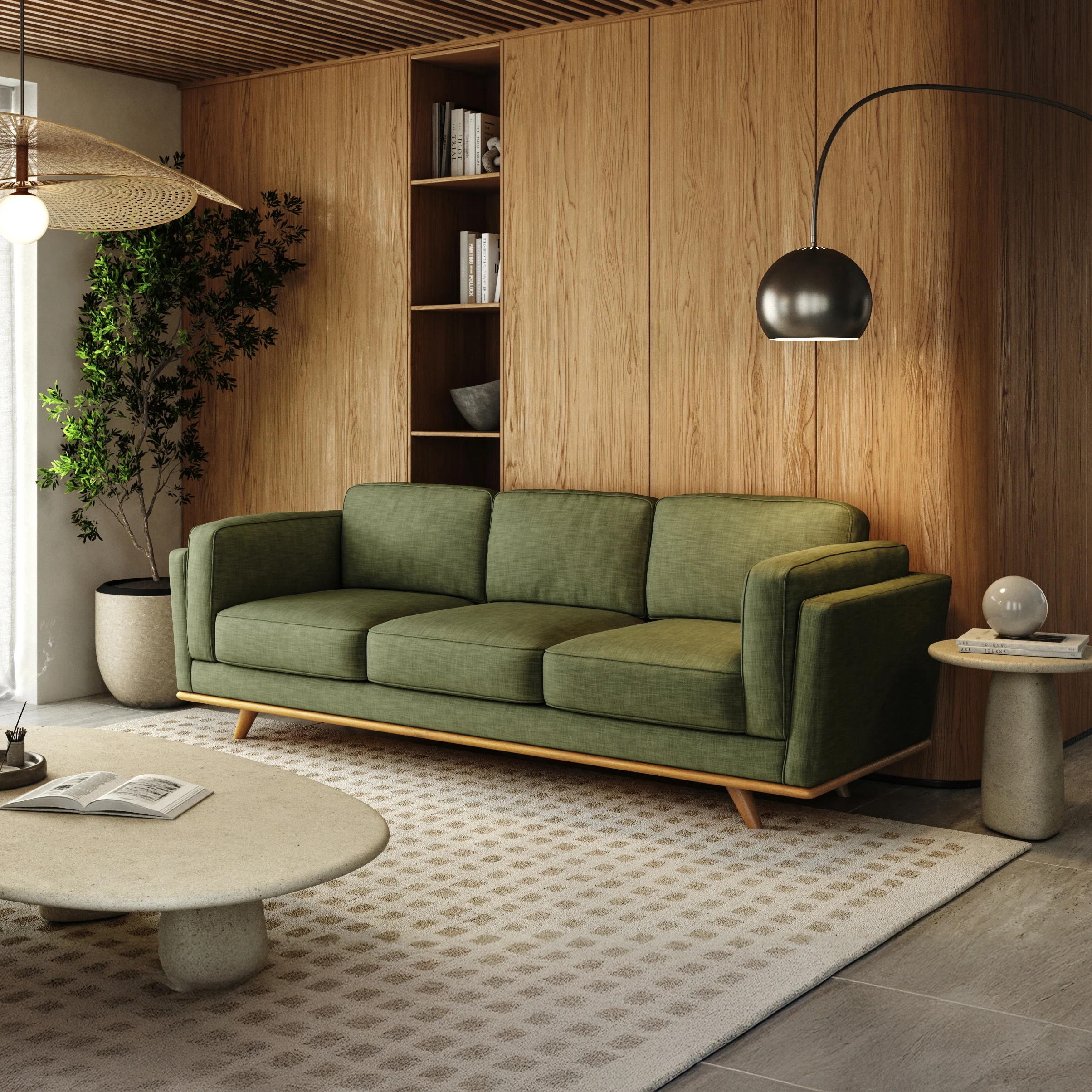 Lumo Sofa | 3 Seater | Down-feather Back Cushions (7.5 feet) - Image 11