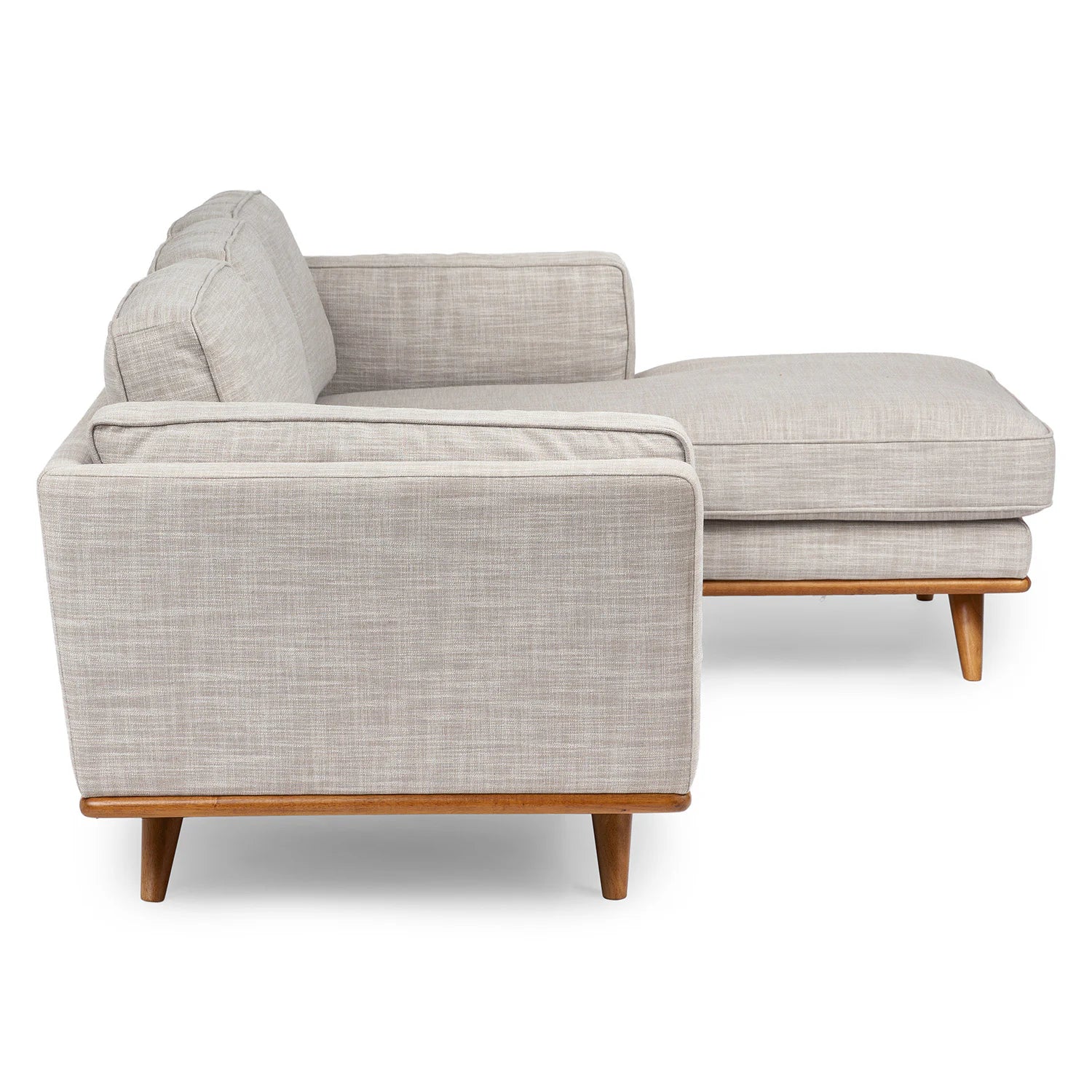 Lumo Sofa | L Shaped Left Sectional | Down-feather Back Cushions (7.5 feet) - Image 4