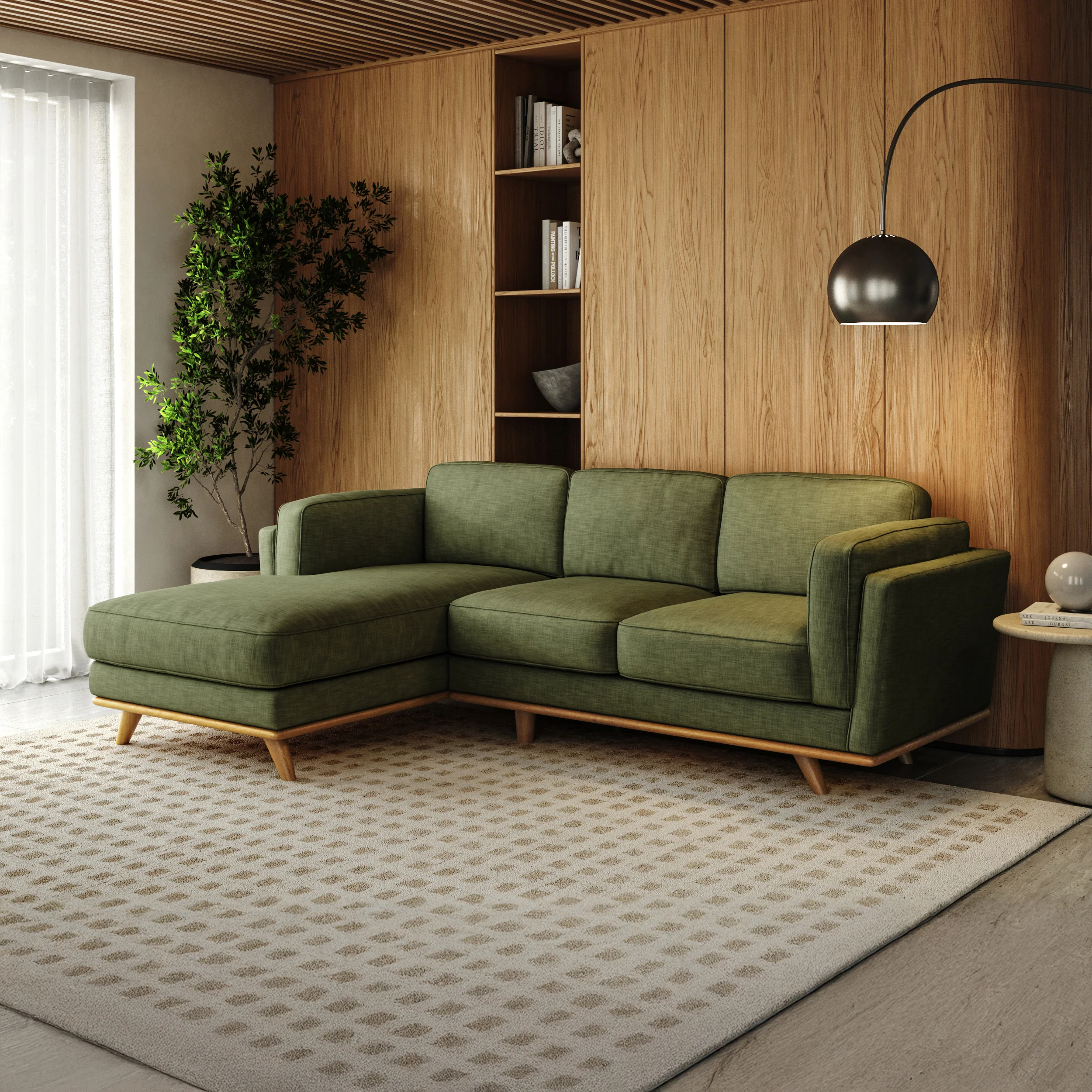 Lumo Sofa | L Shaped Sectional | Polyfill Cushions (7.5 feet) - Image 12