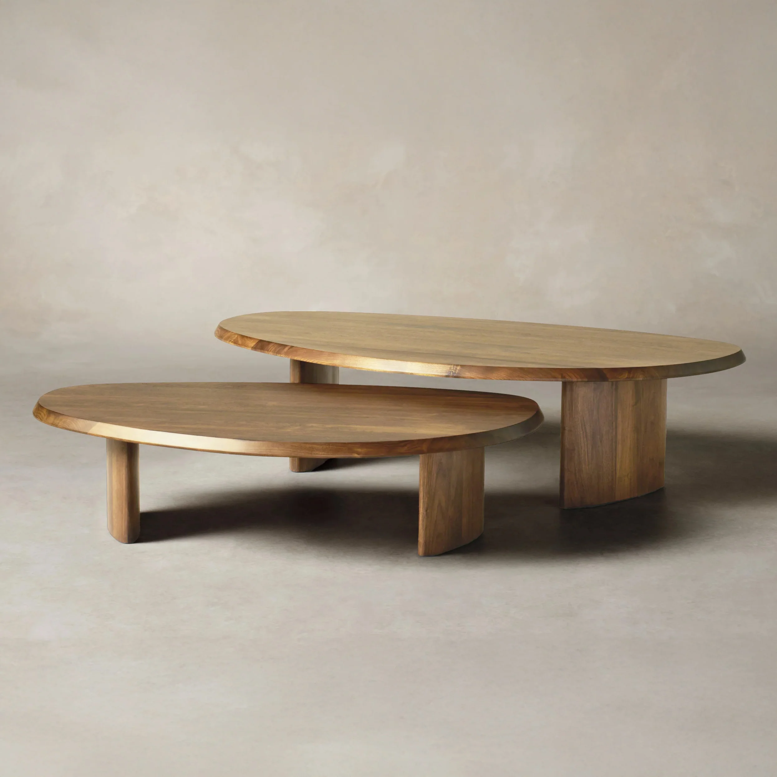 Meraki Nested Coffee Tables - Solid Walnut/Teak/Oak Wood - Image 7