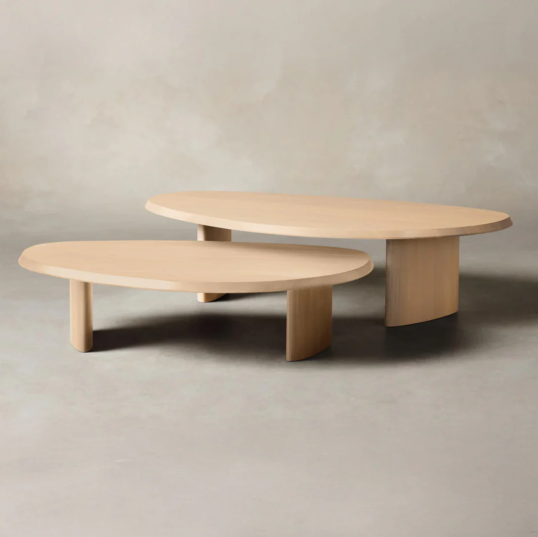 Meraki Nested Coffee Tables - Solid Walnut/Teak/Oak Wood - Image 8