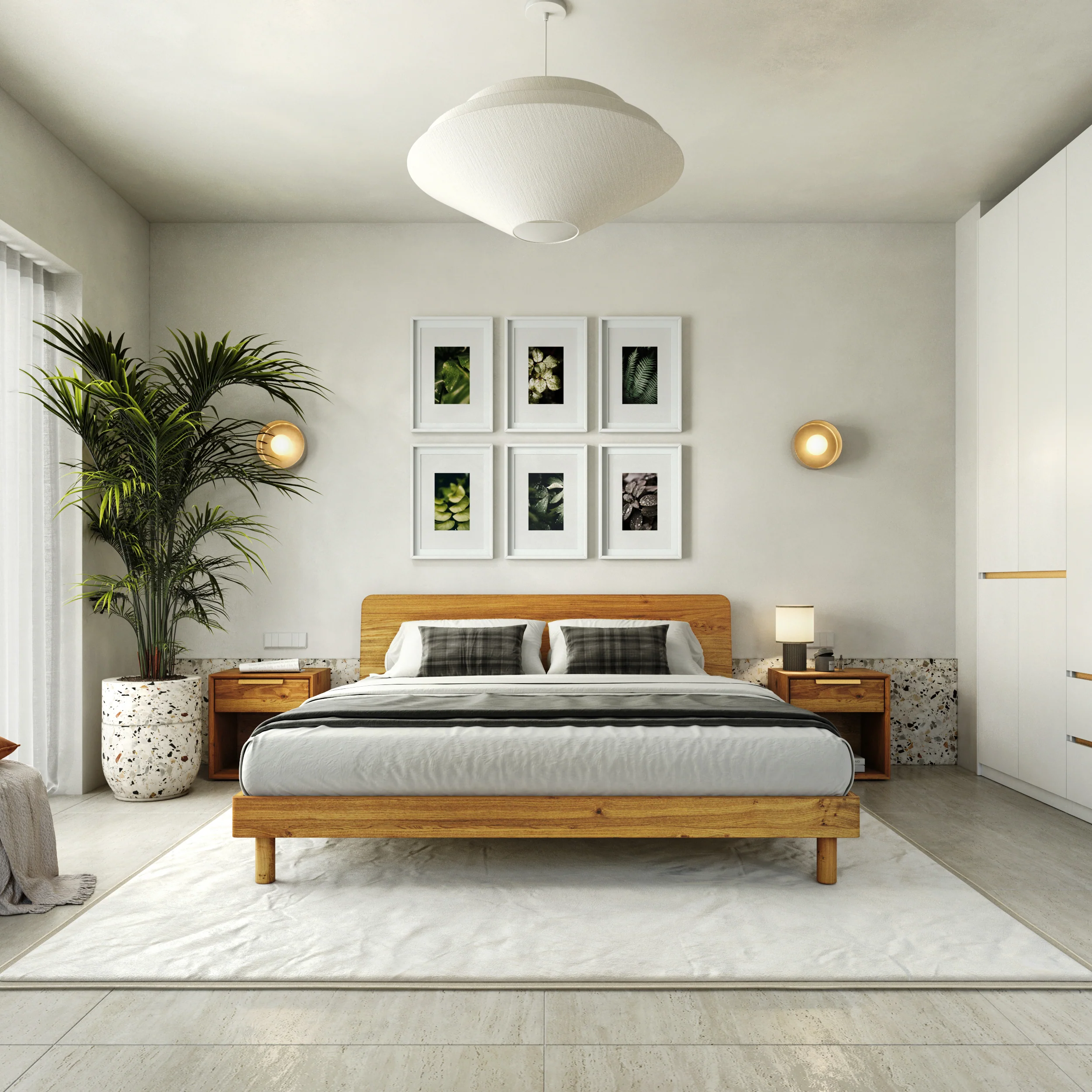 Mowa Bed - Solid Teak/Walnut/Oak Wood (King) - Image 10