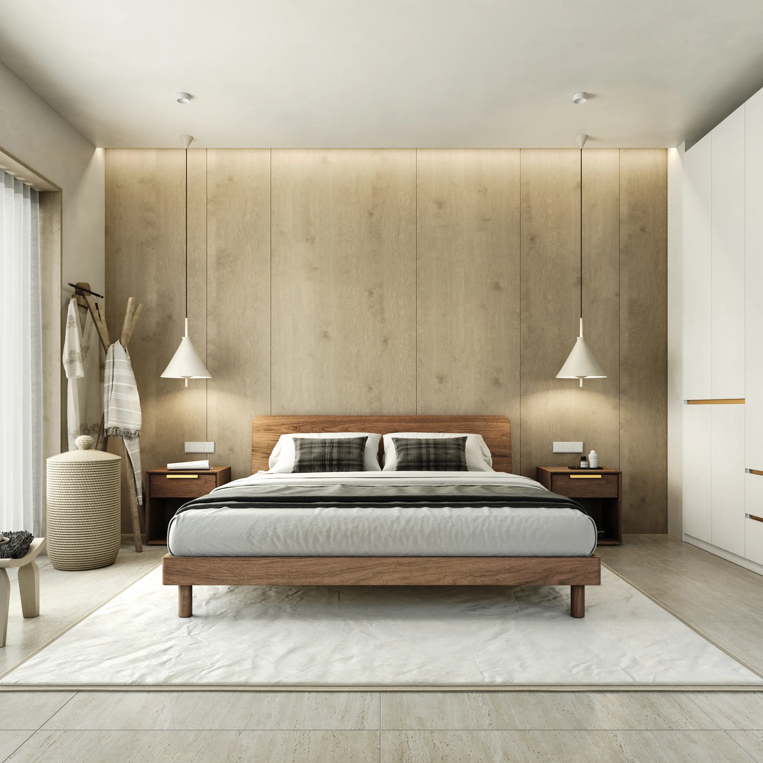 Mowa Bed - Solid Teak/Walnut/Oak Wood (King) - Image 18