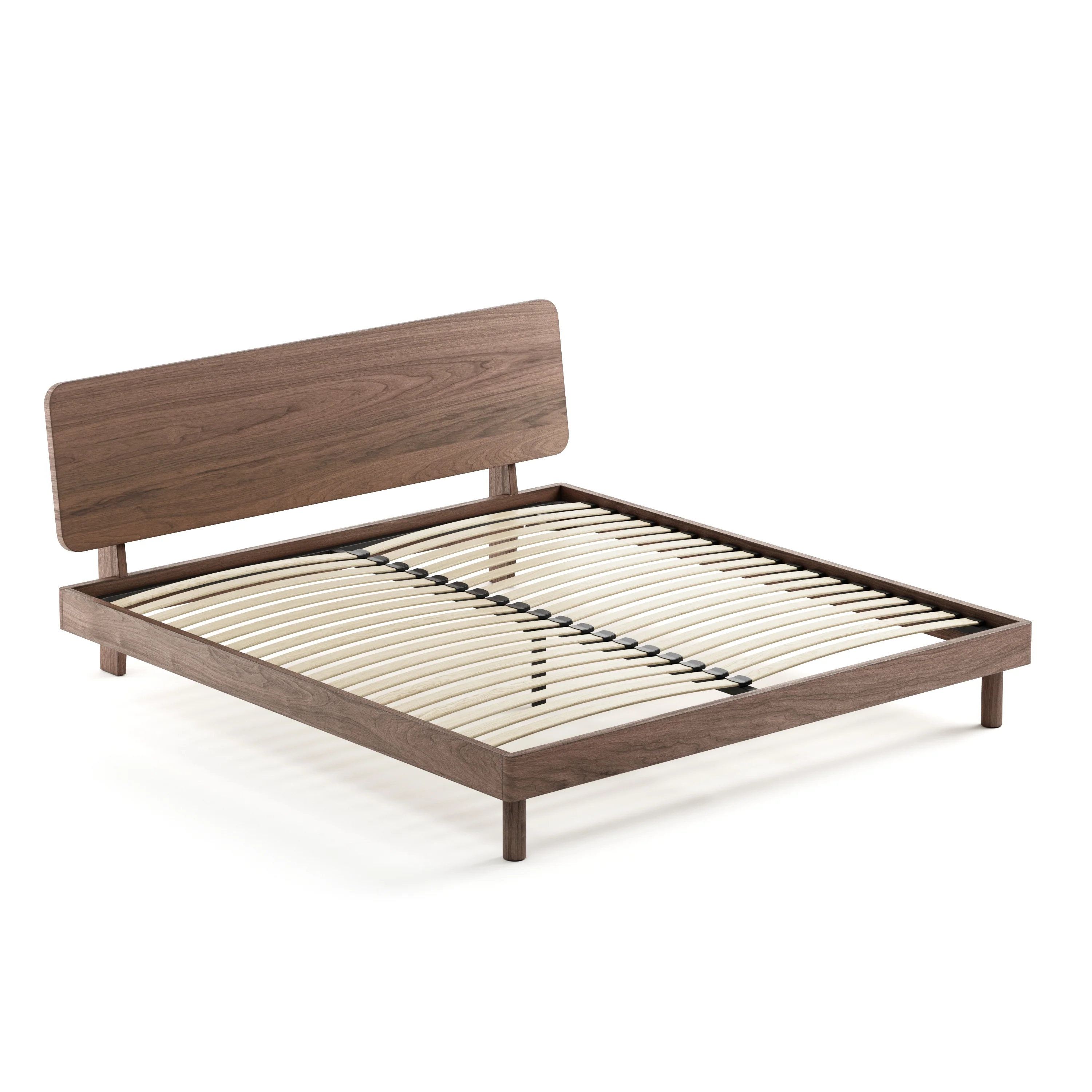 Mowa Bed - Solid Teak/Walnut/Oak Wood (King) - Image 23