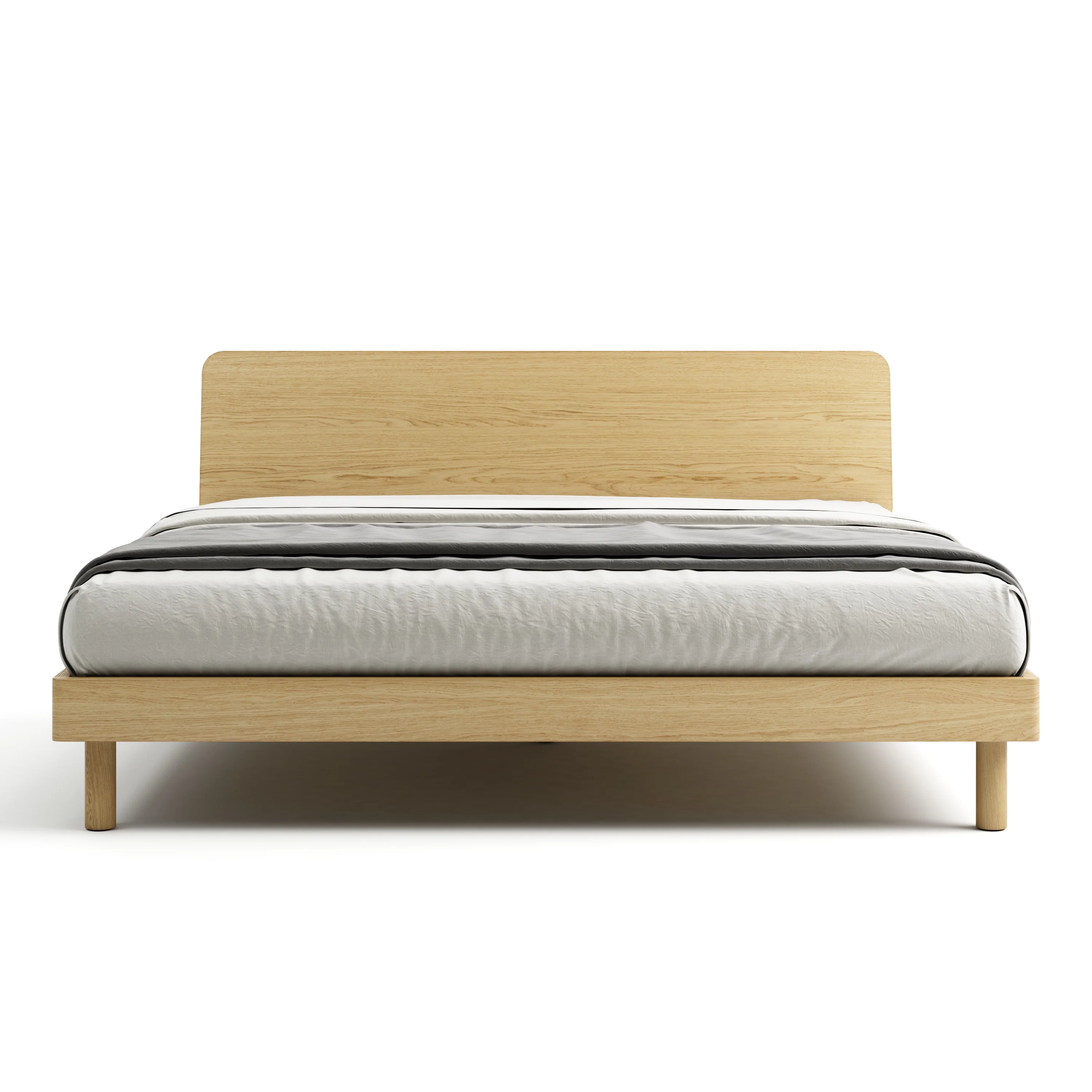 Mowa Bed - Solid Teak/Walnut/Oak Wood (King) - Image 33