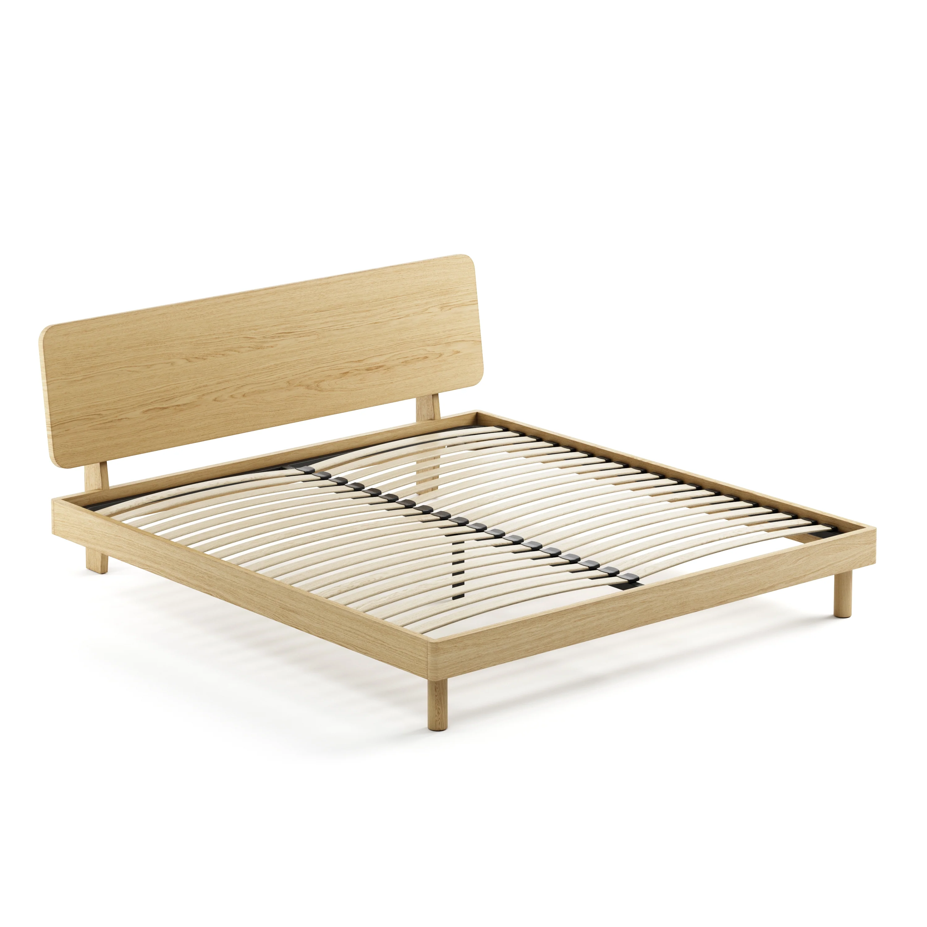 Mowa Bed - Solid Teak/Walnut/Oak Wood (King) - Image 37