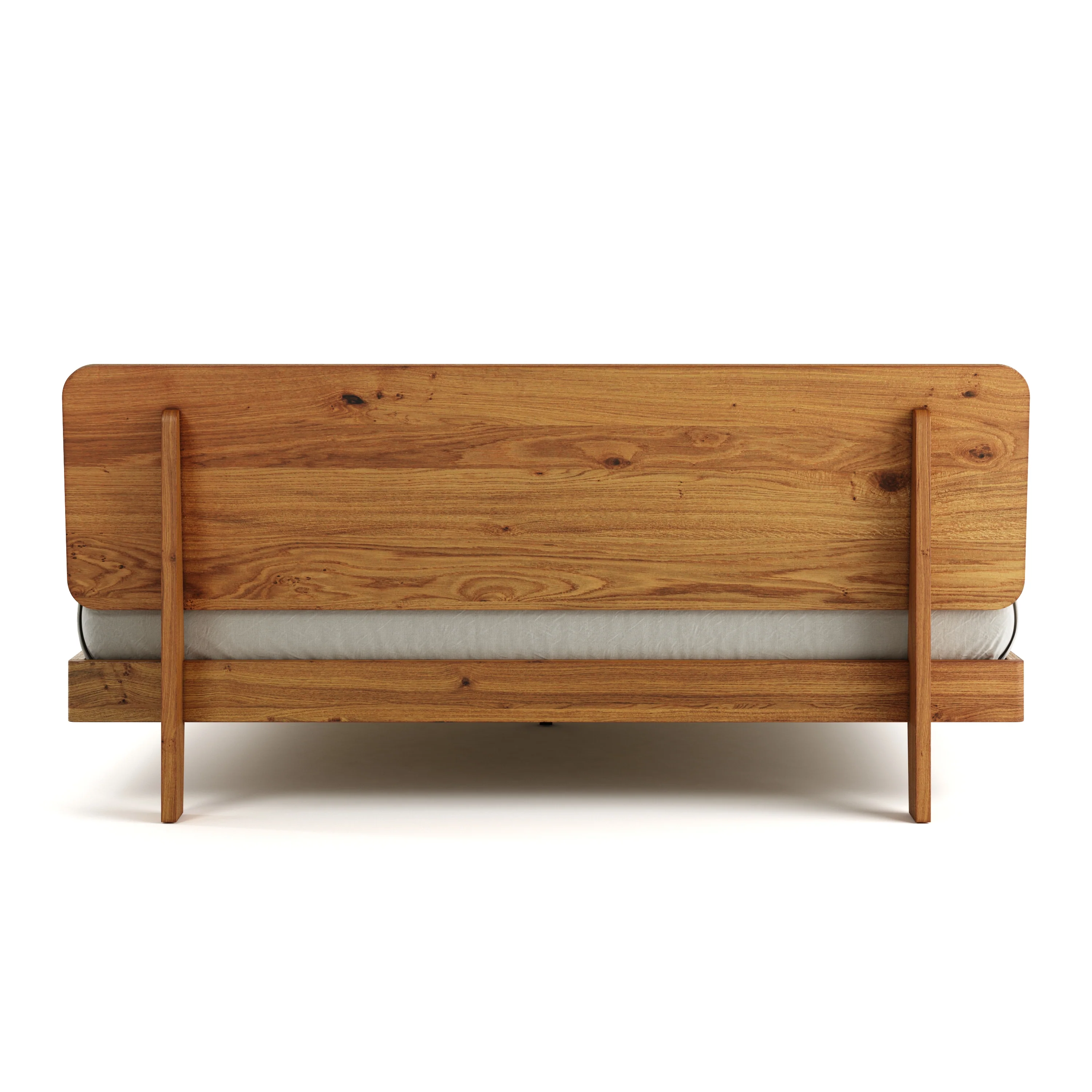 Mowa Bed - Solid Teak/Walnut/Oak Wood (King) - Image 4