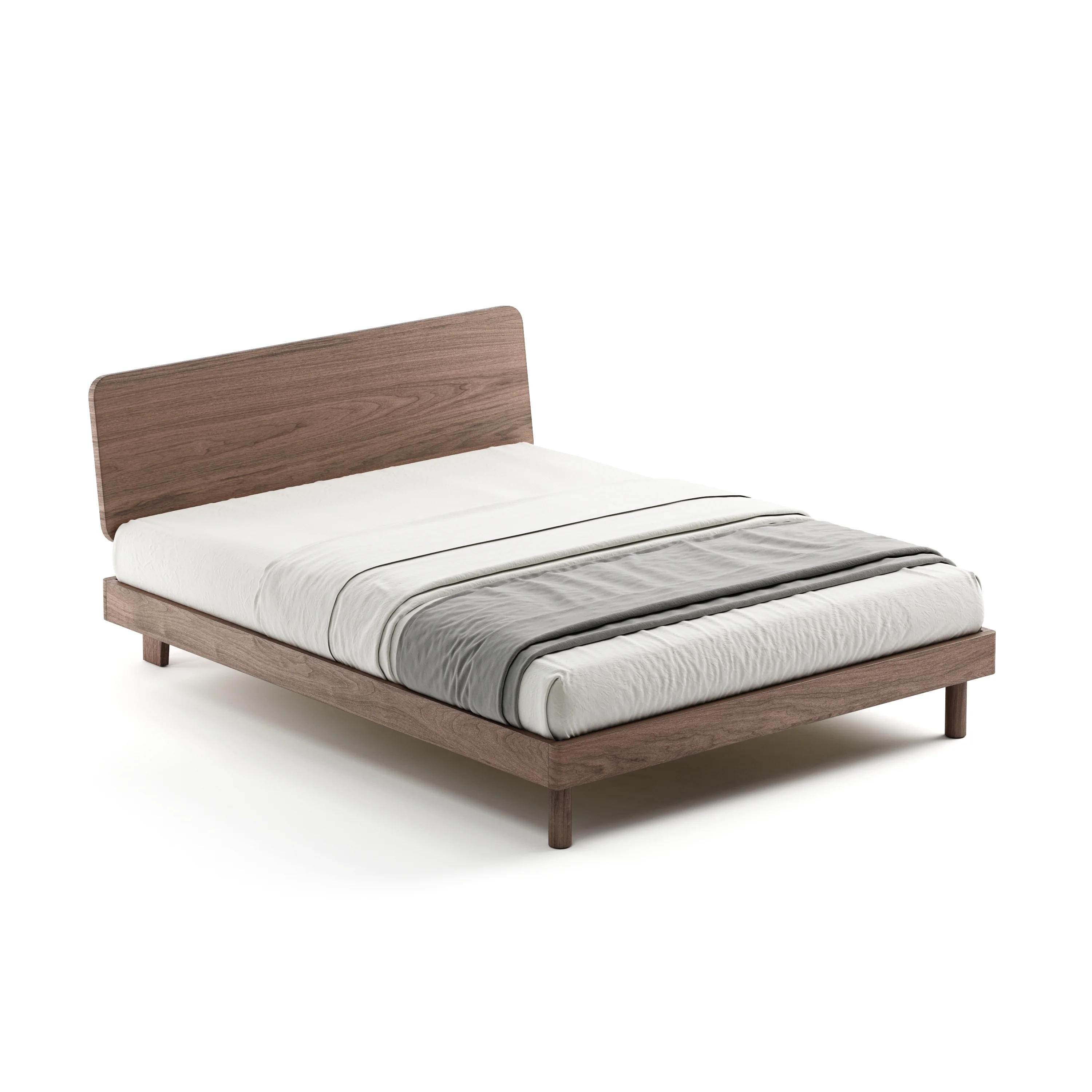 Mowa Bed - Solid Teak/Walnut/Oak Wood (Queen) - Image 20